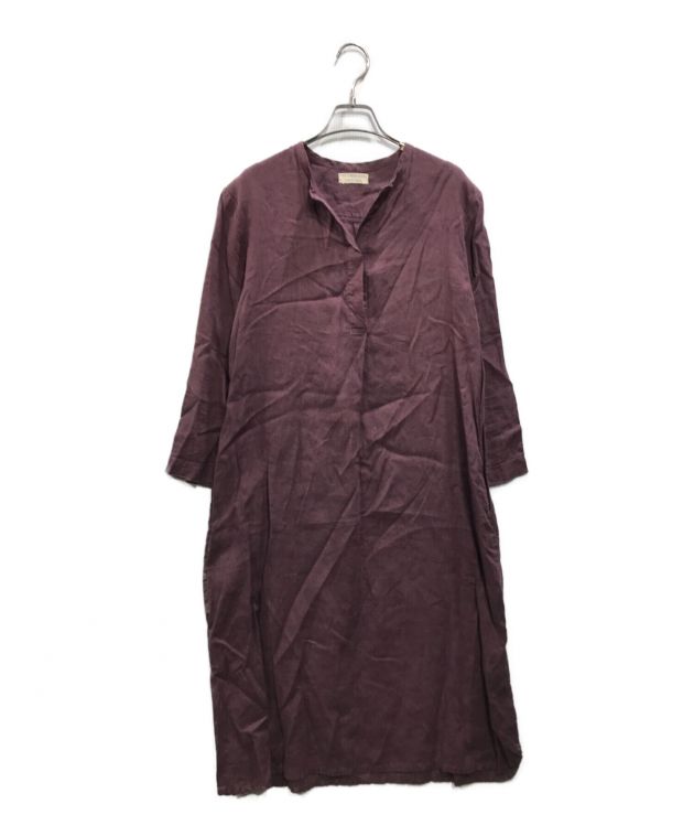 中古・古着通販】fog linen work (フォグリネンワーク) リネンワンピース ワインレッド サイズ:F｜ブランド・古着通販  トレファク公式【TREFAC FASHION】スマホサイト