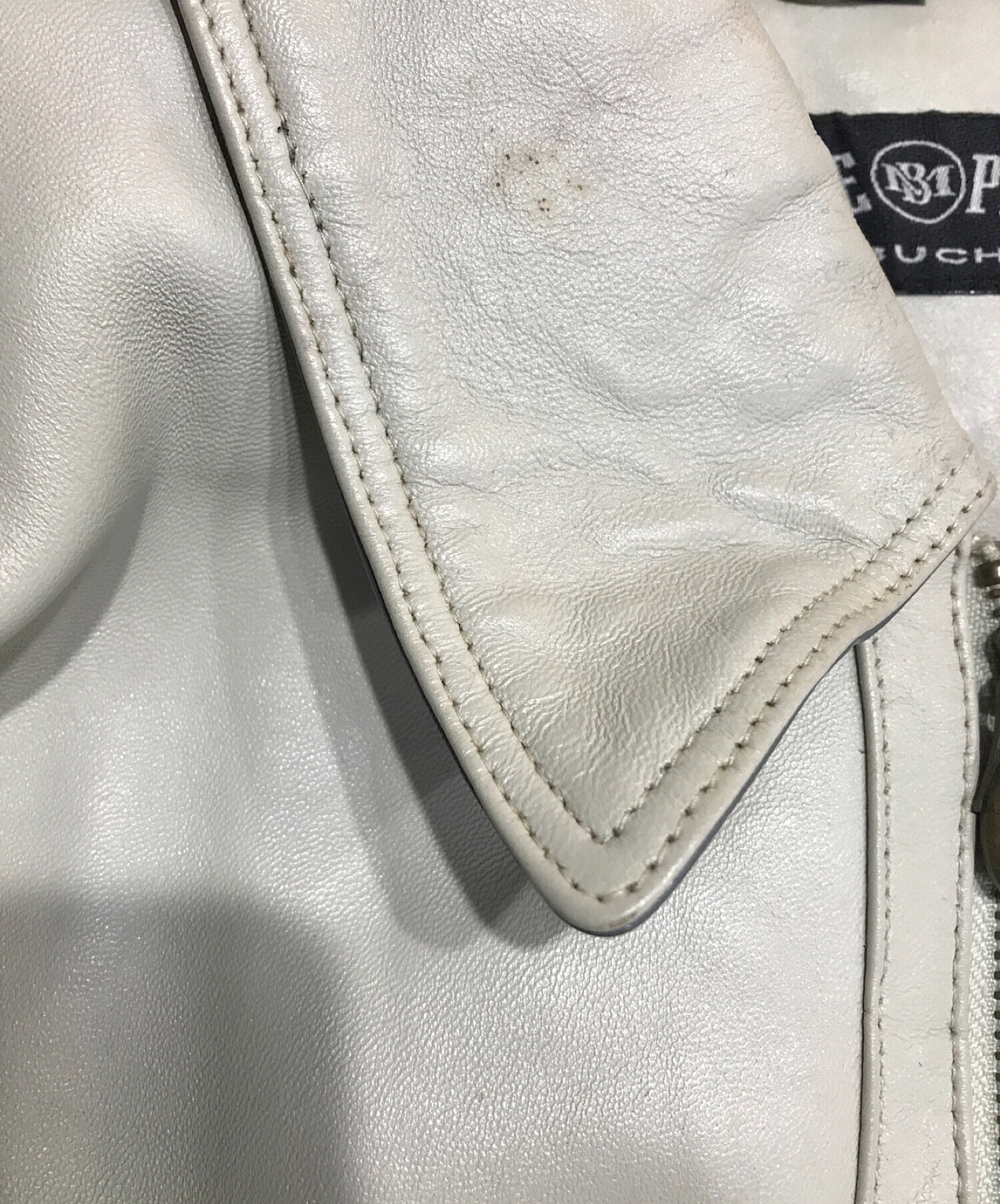 中古・古着通販】pellepelle (ペレペレ) 古着レザースタジャン レザー