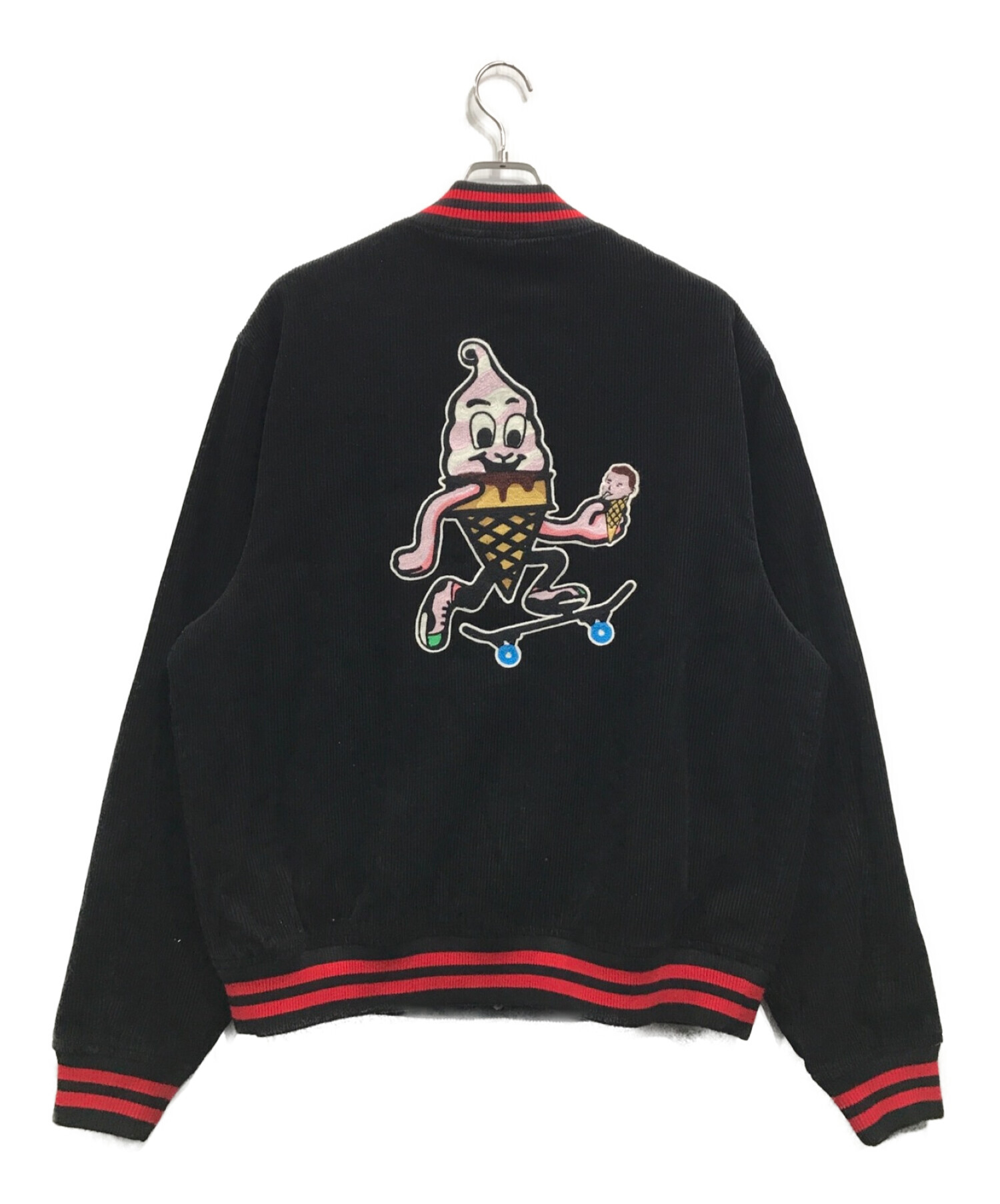 Ice Cream (アイスクリーム) HERITAGE BASEBALL JACKET スタジャン ブラック サイズ:2X