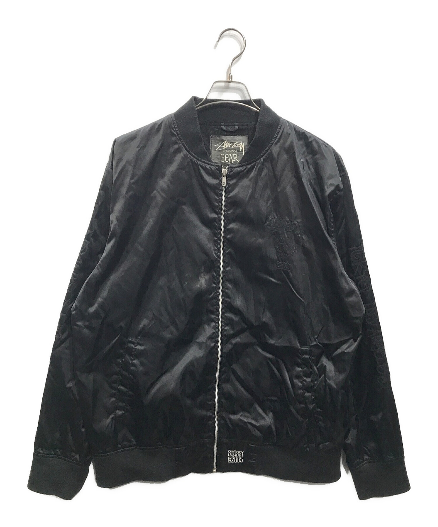 stussy (ステューシー) 25周年限定MA-1ジャケット ブラック サイズ:XL