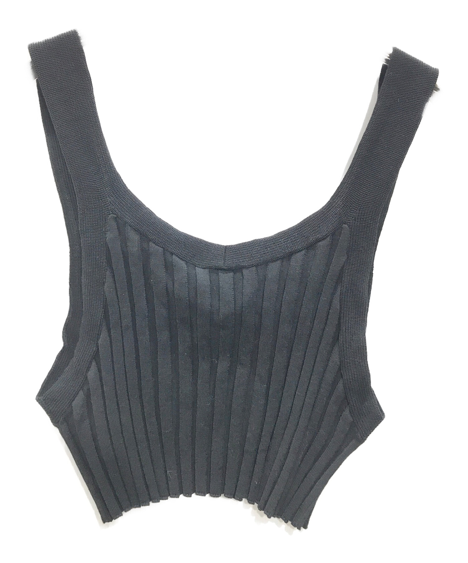 中古・古着通販】HYKE (ハイク) WIDE RIBBED SWEATER BUSTIER TOP