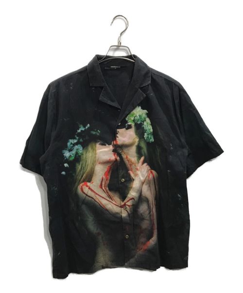 【中古・古着通販】DROPDEAD (ドロップデッド) CRADLE OF FILTH (クレイドル・オブ・フィルス) オープンカラーシャツ ブラック  サイズ:XL｜ブランド・古着通販 トレファク公式【TREFAC FASHION】スマホサイト