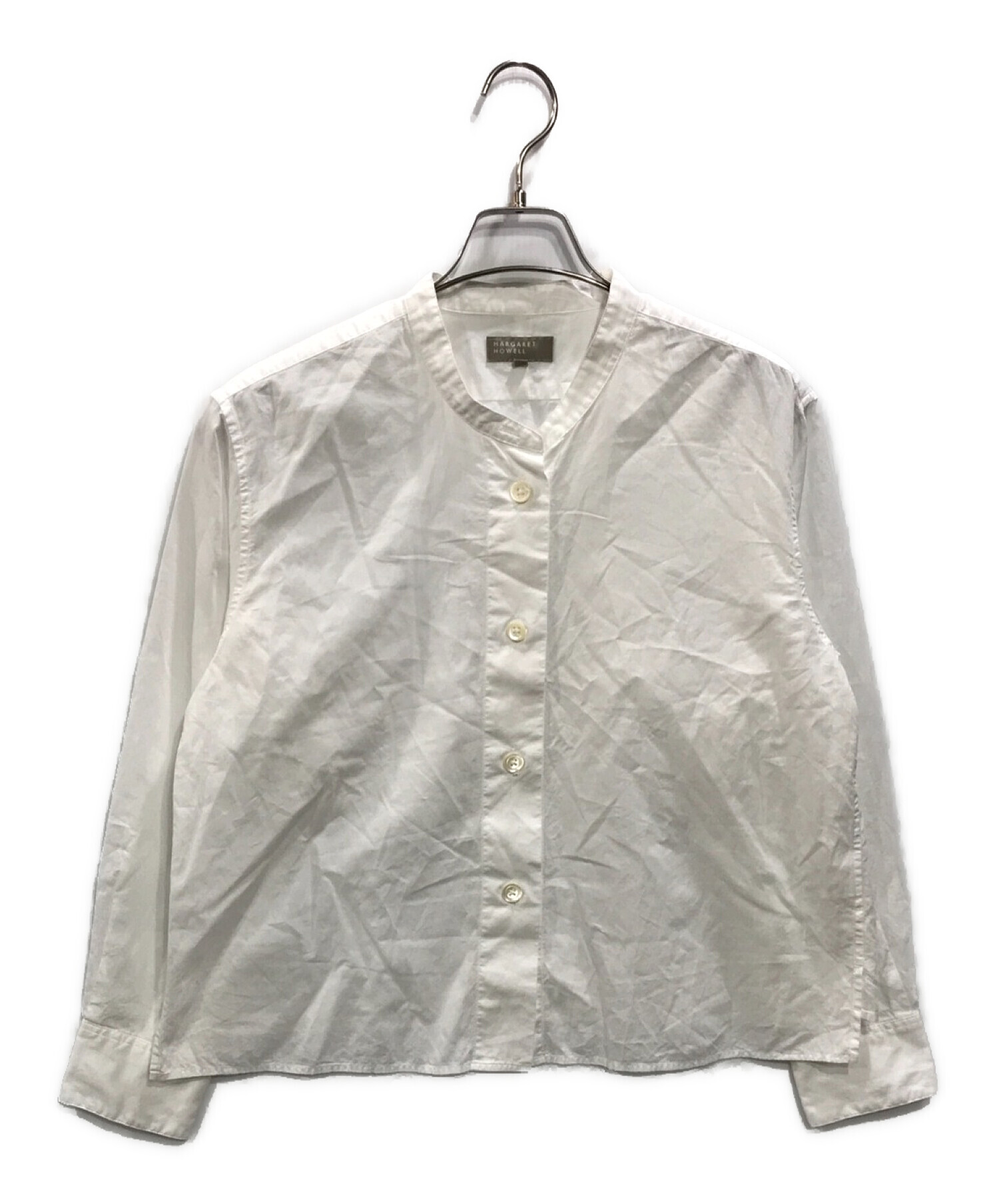 MARGARET HOWELL (マーガレットハウエル) SOFT WASHED COTTON(ソフト　ウォッシュド　コットン) ホワイト サイズ:1