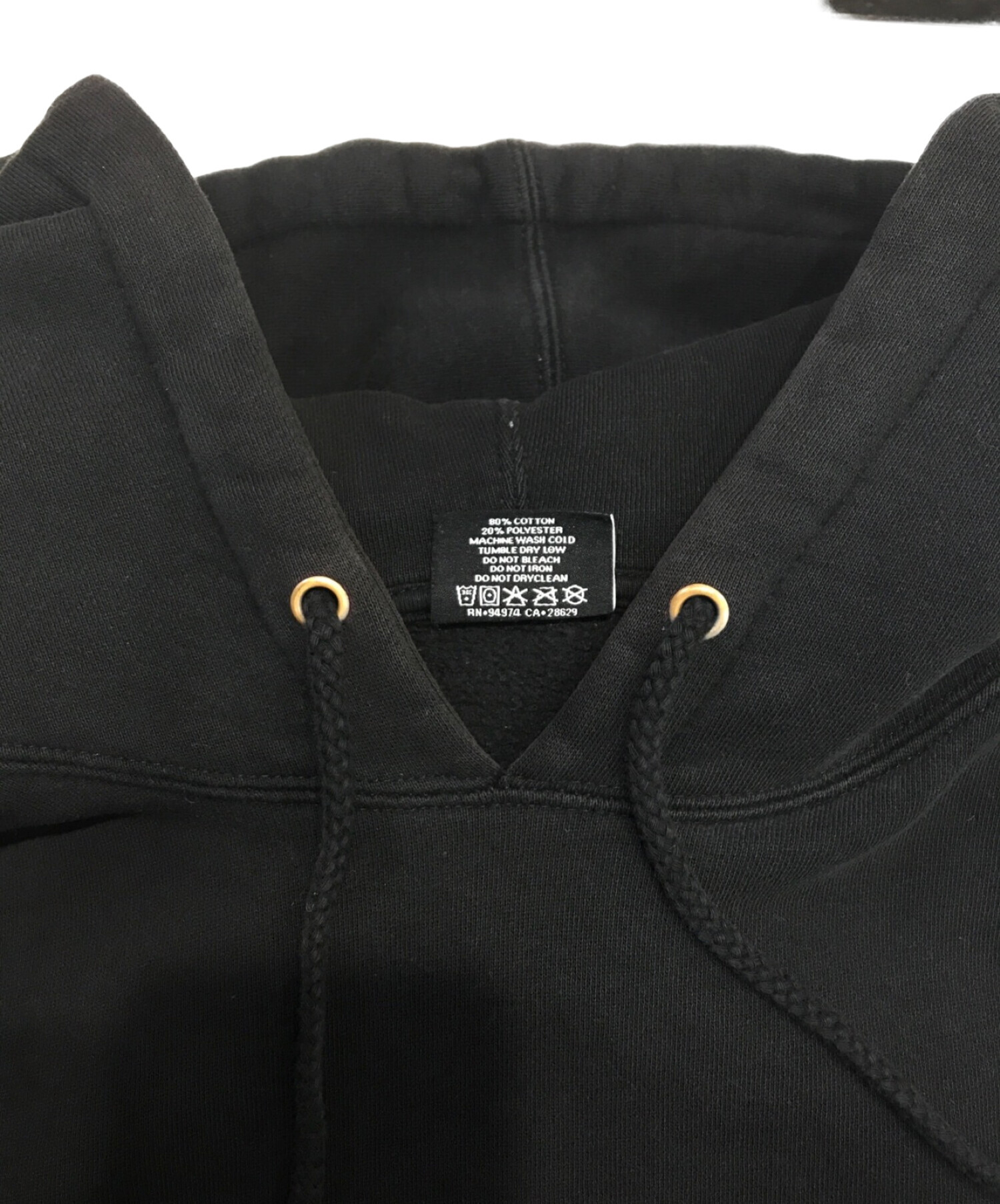 中古・古着通販】stussy (ステューシー) パーカー ブラック サイズ:M