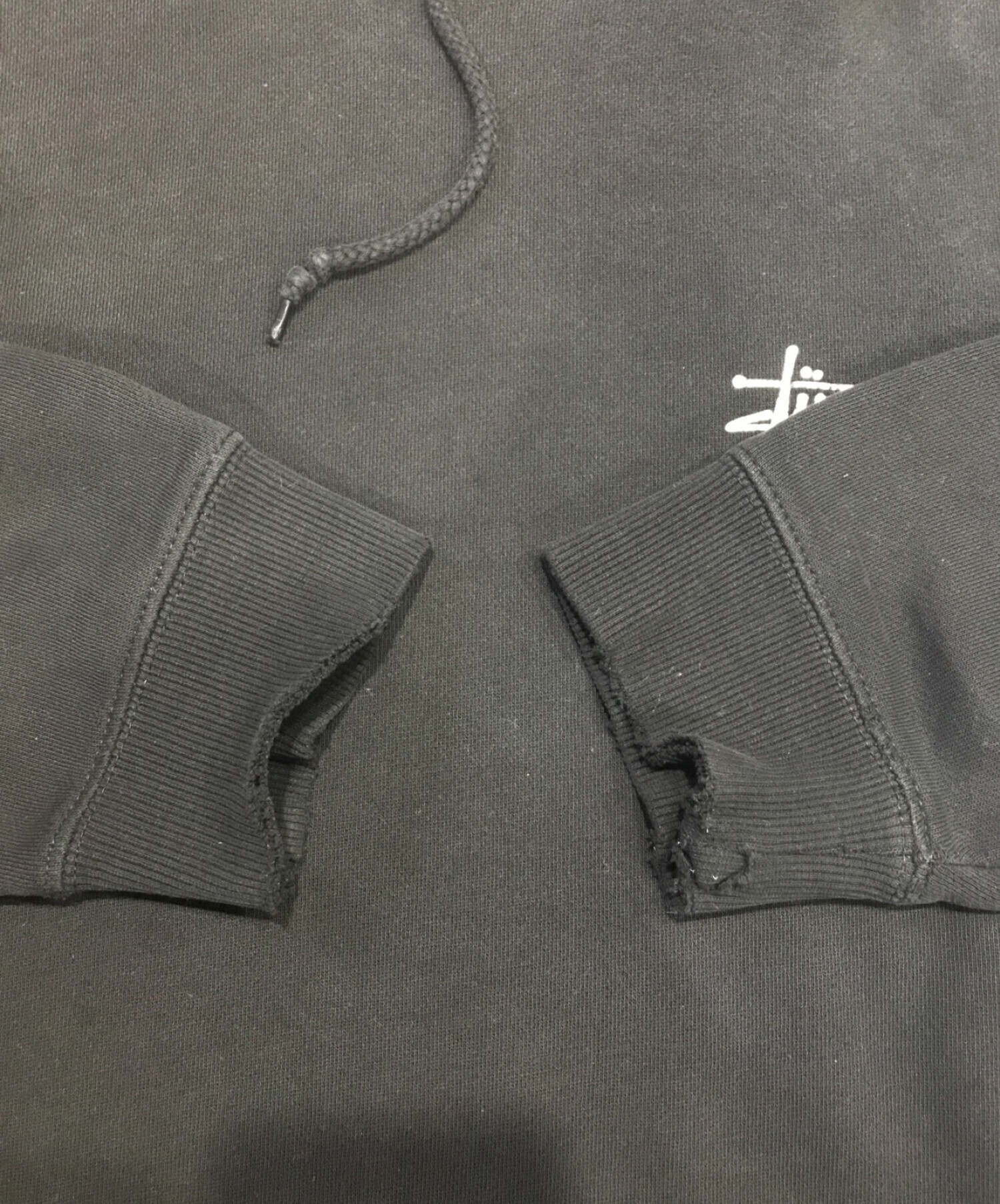 中古・古着通販】stussy (ステューシー) パーカー ブラック サイズ:M