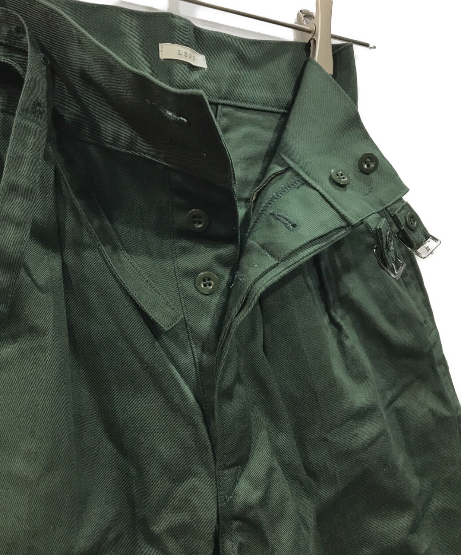 中古・古着通販】LENO (リノ) DOUBLE BELTED GURKHA TROUSERS タック