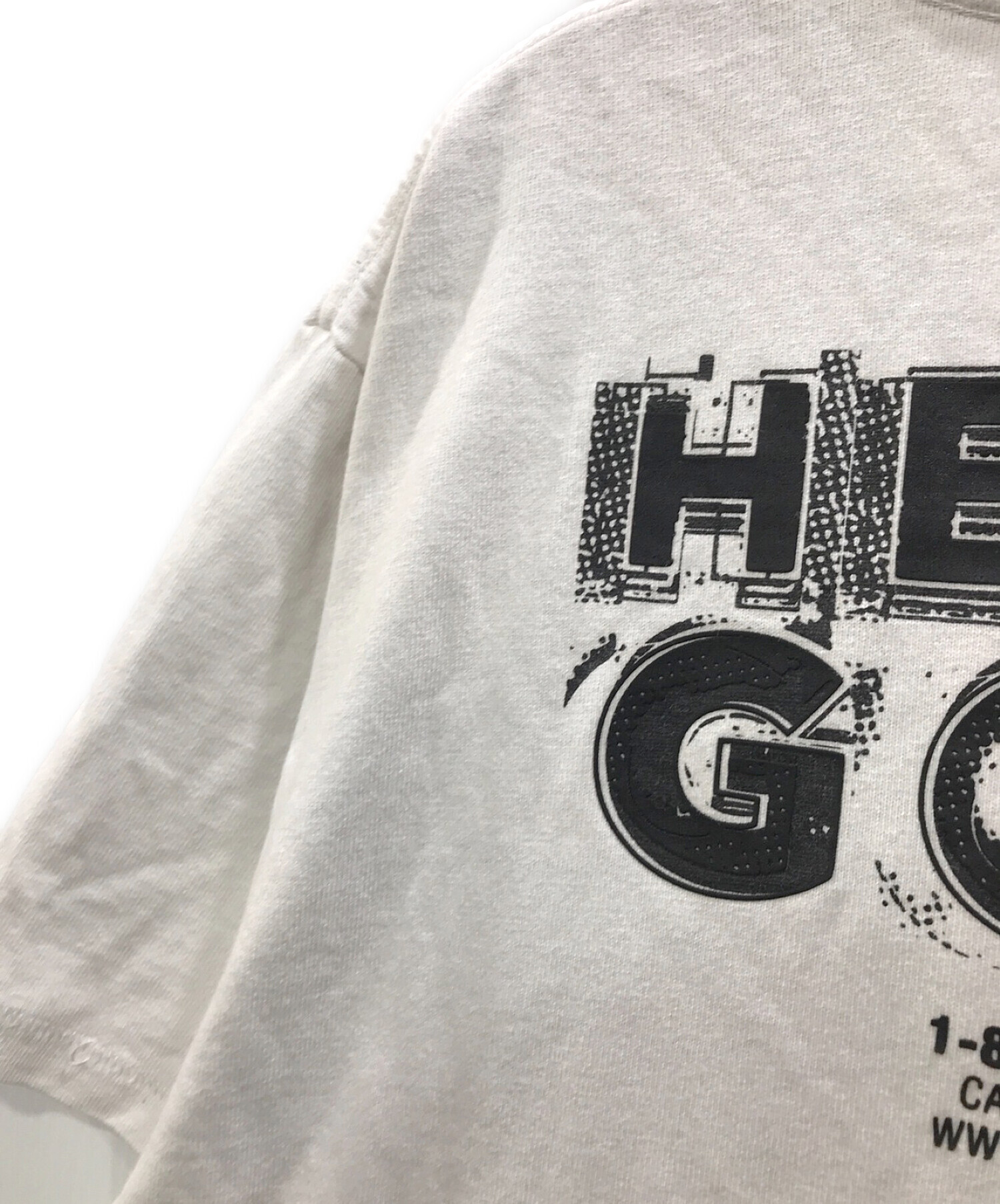 HELMUT LANG (ヘルムートラング) Gogo Logo Cotton Tee ホワイト サイズ:L