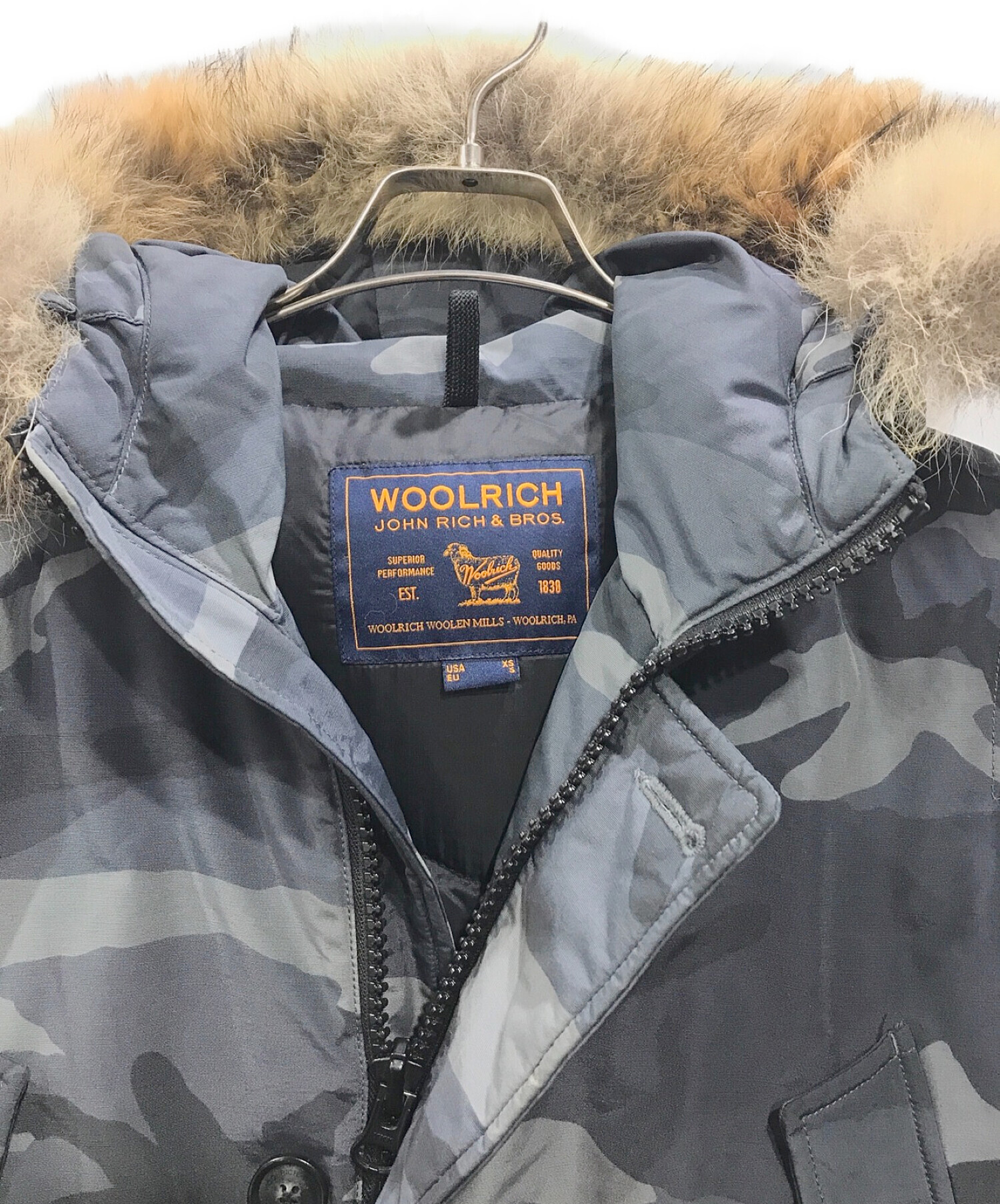 中古・古着通販】WOOLRICH (ウールリッチ) CAMOU ARCTIC PARKA グレー