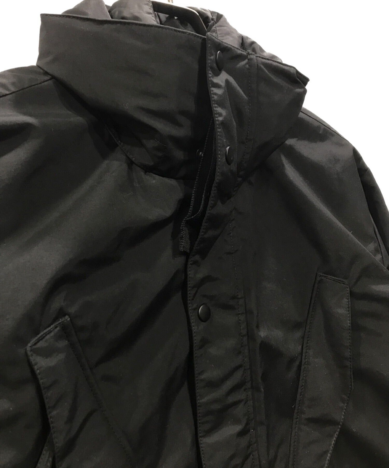 ASPESI (アスペジ) レイヤードボンバージャケット ブラック サイズ:L
