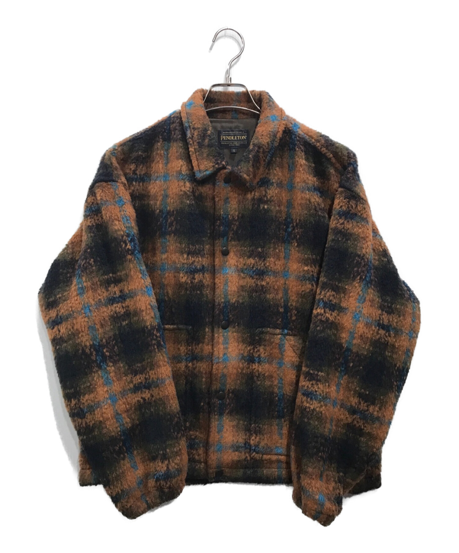 PENDLETON (ペンドルトン) green label relaxing (グリーンレーベルリラクシング) オンブレチェックシャツジャケット  ブラウン サイズ:S