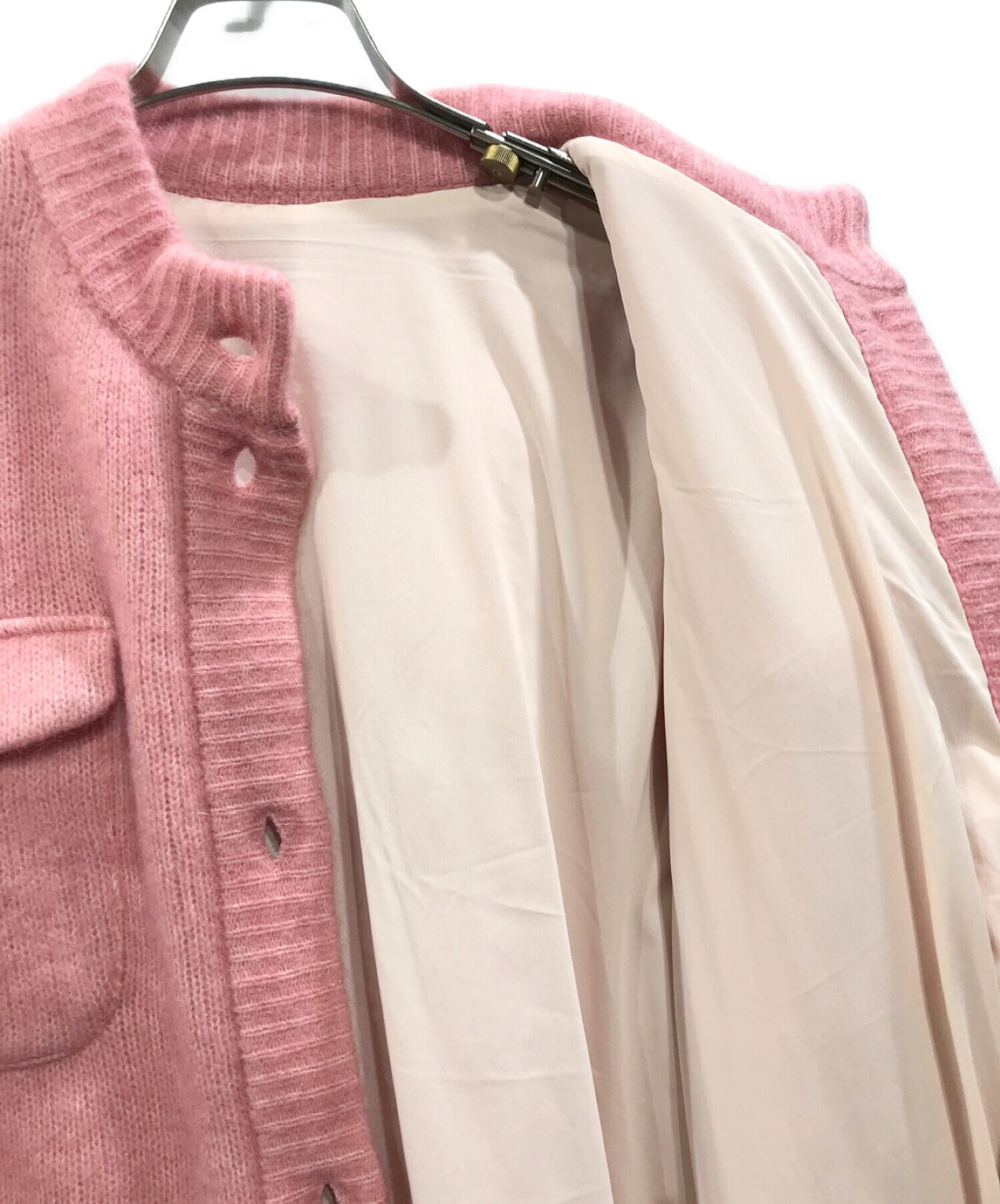 55cm－袖丈【新品・未使用】アメリPOCKET DETAIL KNIT CARDIGAN ...