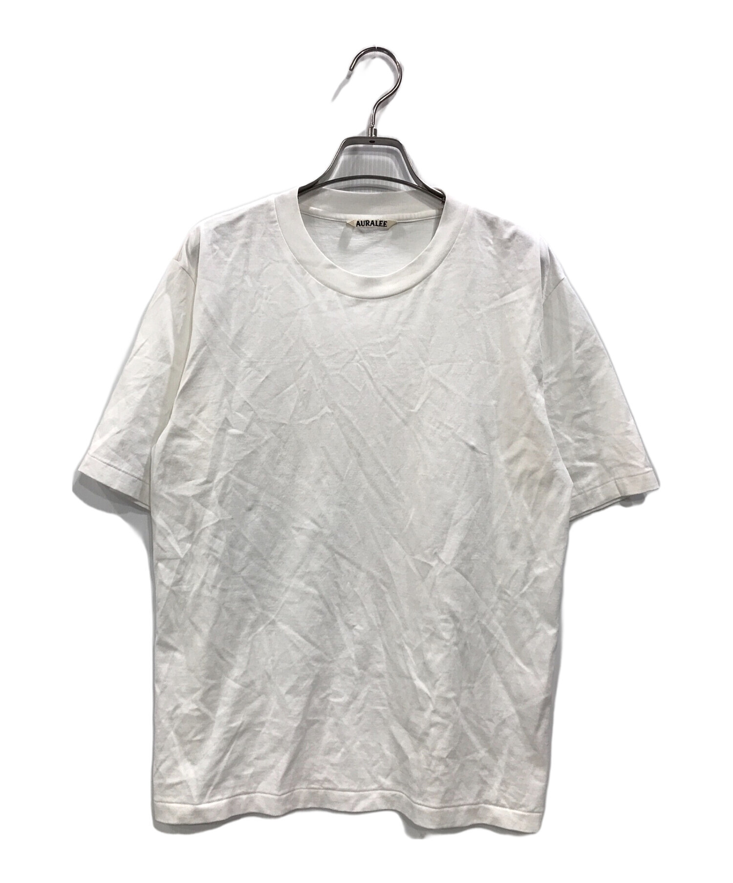 AURALEE (オーラリー) ORGANIC COTTON HIGH GAUGE JERSEY TEE ホワイト サイズ:1