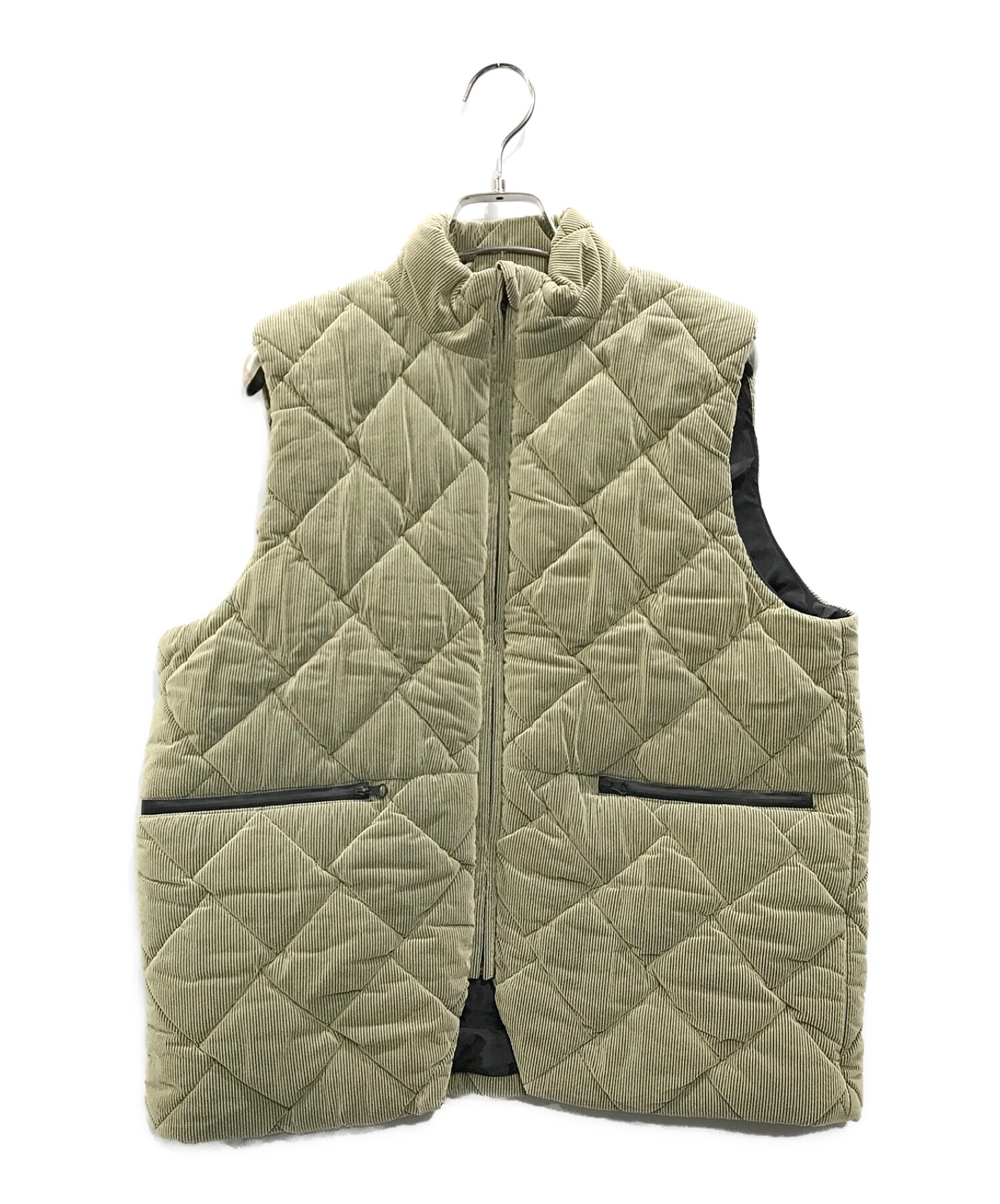 soduk (スドーク) big pockets vest オリーブ サイズ:F