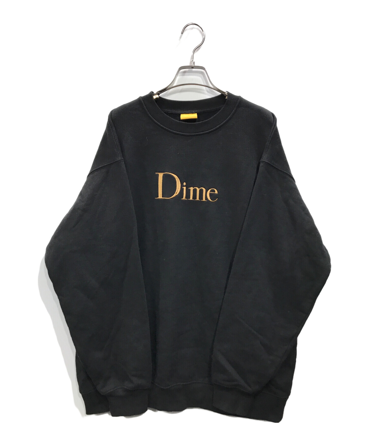 中古・古着通販】Dime (ダイム) CLASSIC GOLD LOGO SWEAT 刺繍ロゴスウェット ブラック サイズ:L｜ブランド・古着通販  トレファク公式【TREFAC FASHION】スマホサイト