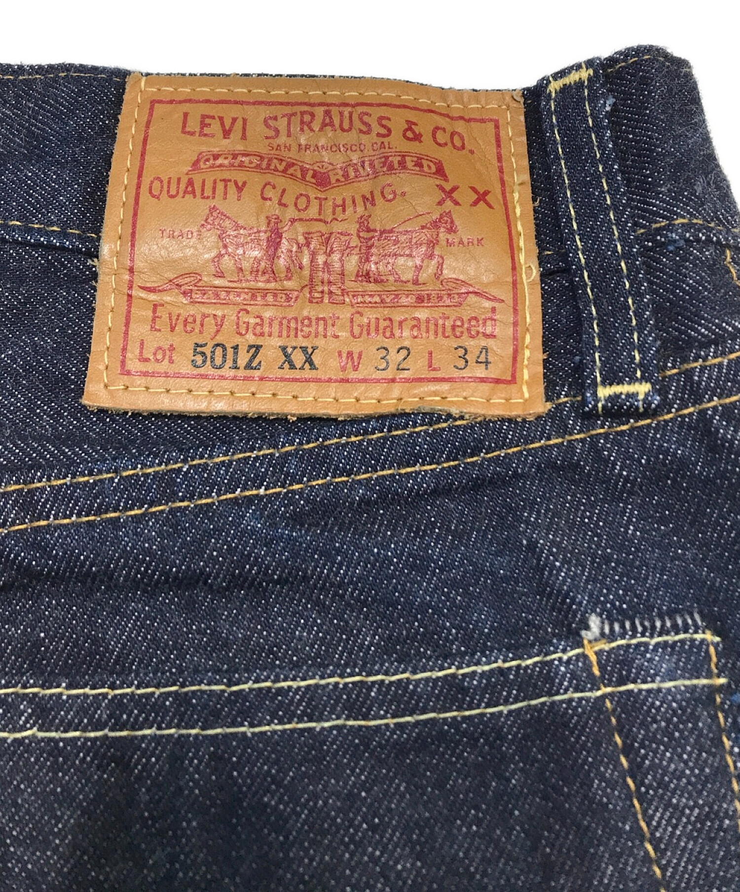 LEVI'S VINTAGE CLOTHING (リーバイスヴィンテージクロージング) 501ZXX セルビッチデニムパンツ インディゴ サイズ:32