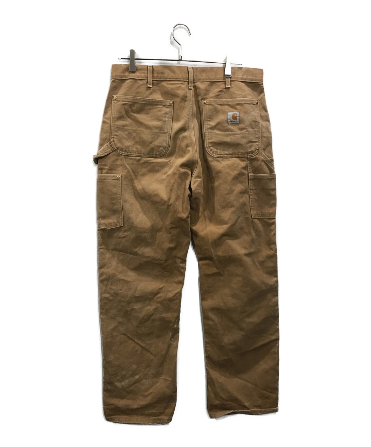 CarHartt (カーハート) LOOSE ORIGINAL FIT ダブルニーペインターパンツ ブラウン サイズ:W34L32