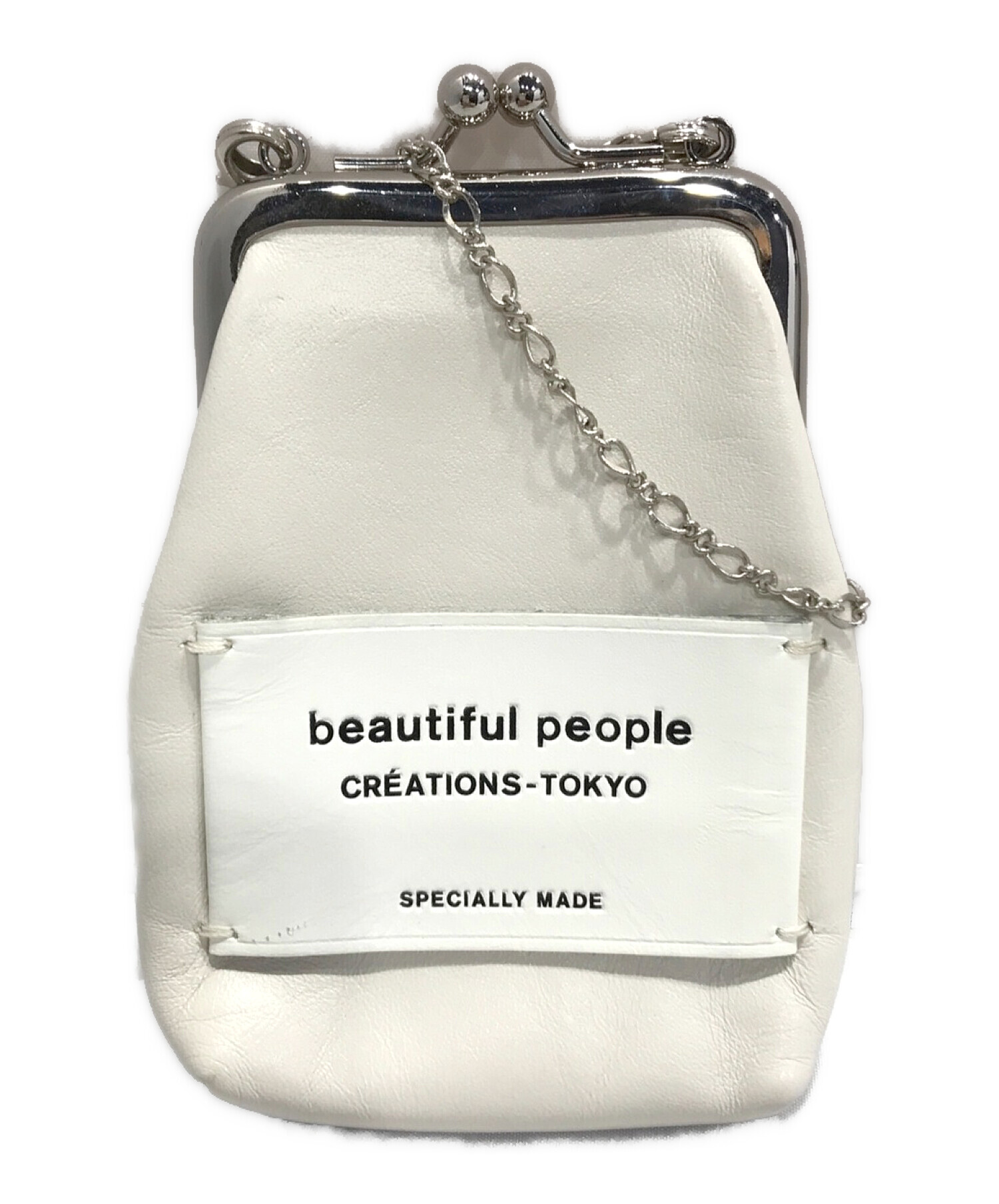 beautiful people (ビューティフルピープル) clasp pouch グレー