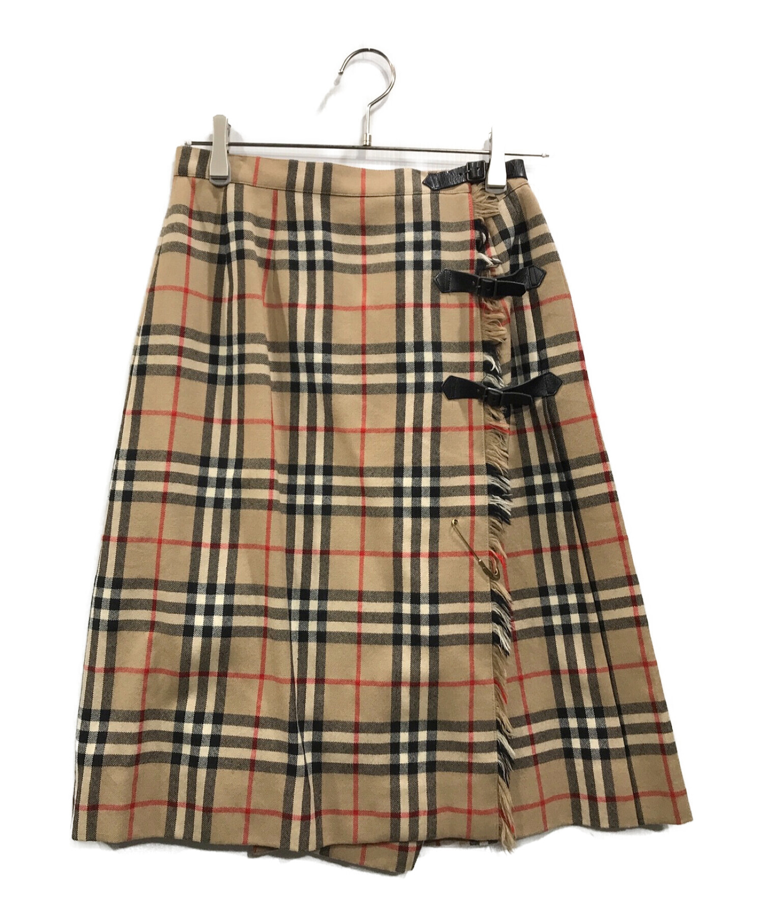 Burberry's (バーバリーズ) ノバチェック柄スカート ベージュ サイズ:11