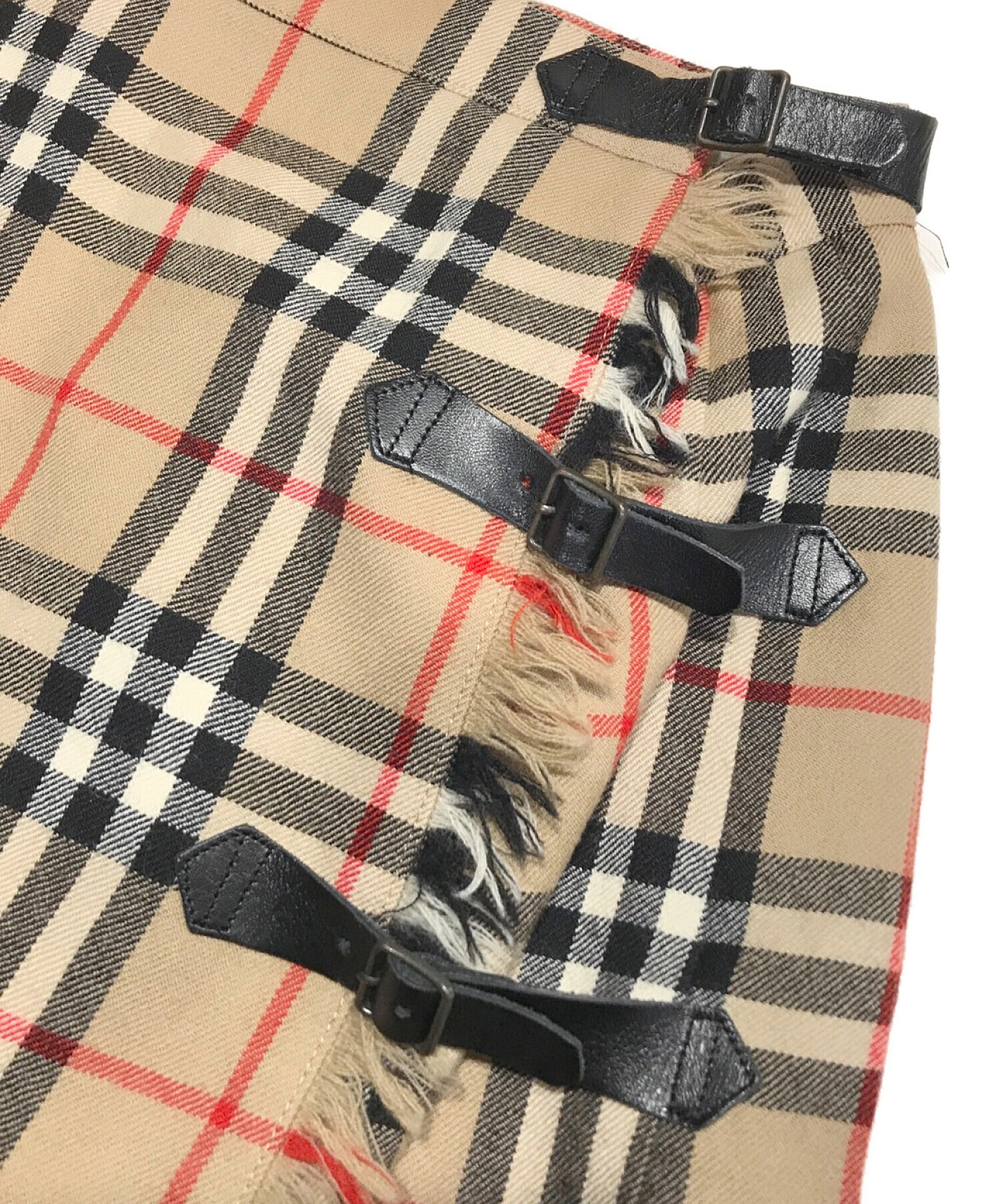 Burberry's (バーバリーズ) ノバチェック柄スカート ベージュ サイズ:11