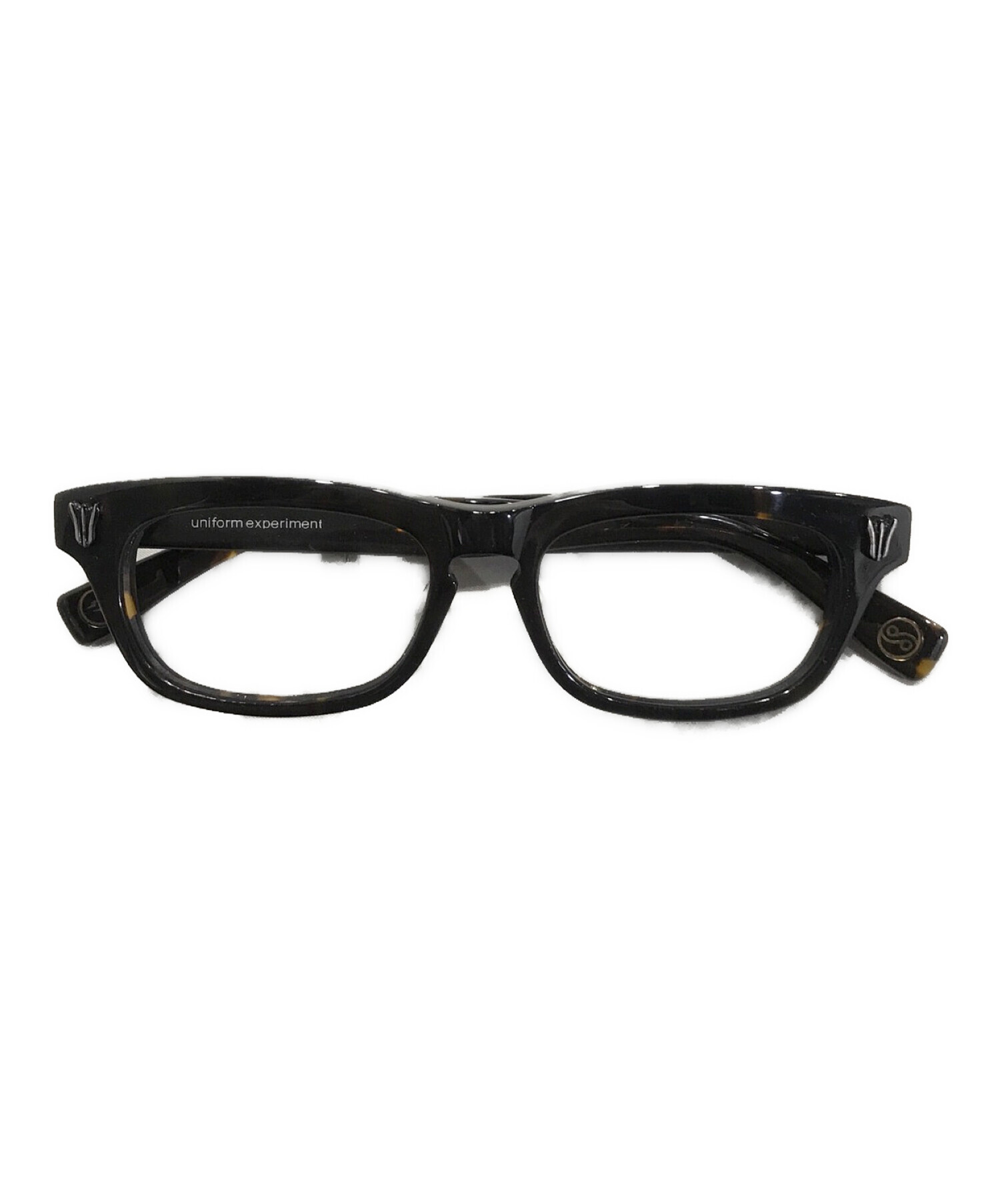 中古・古着通販】uniform experiment (ユニフォームエクスペリメント) 泰八郎謹製GLASSES 伊達眼鏡  ブラウン｜ブランド・古着通販 トレファク公式【TREFAC FASHION】スマホサイト