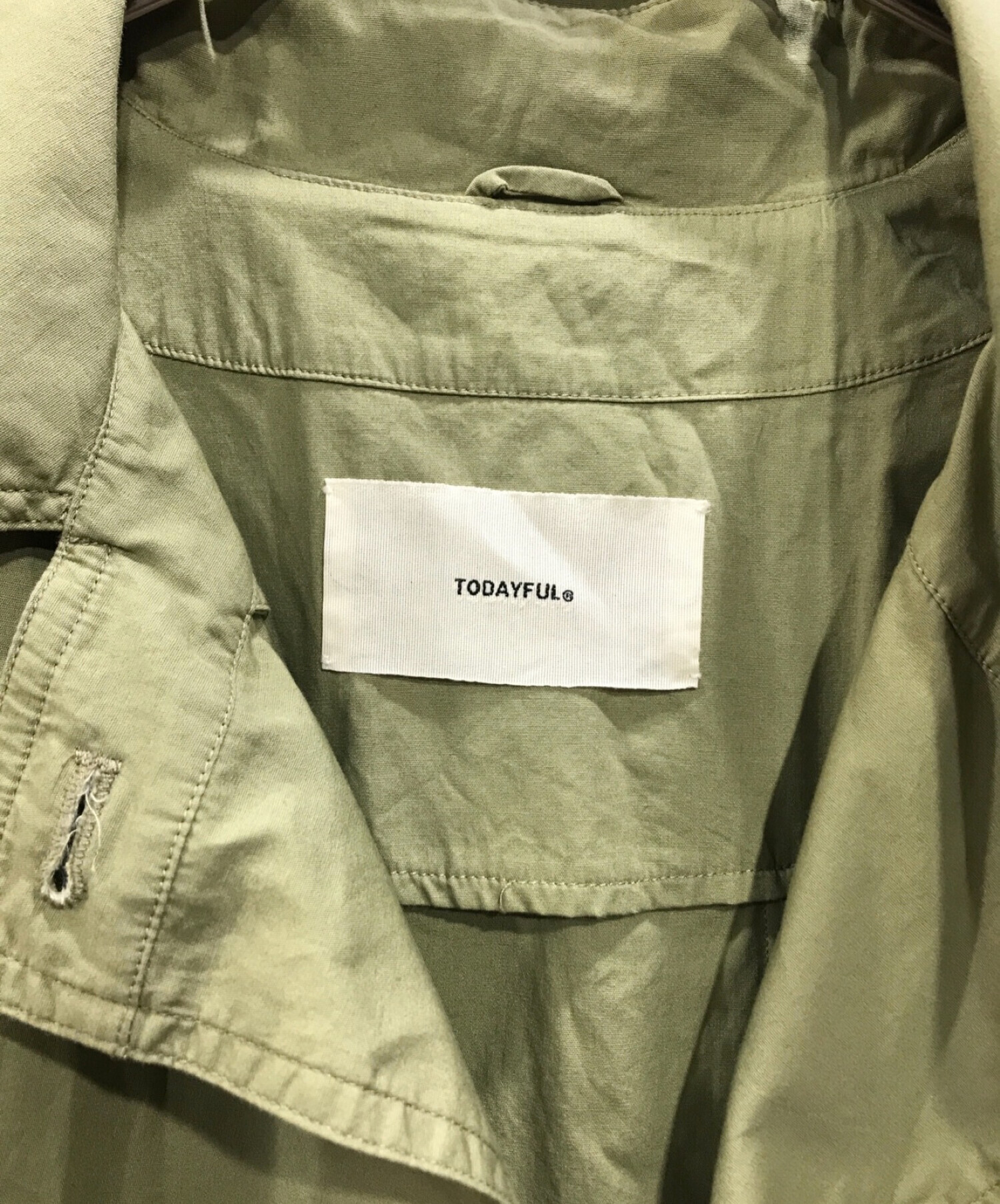 中古・古着通販】TODAYFUL (トゥデイフル) Tuck Over Trenchcoat