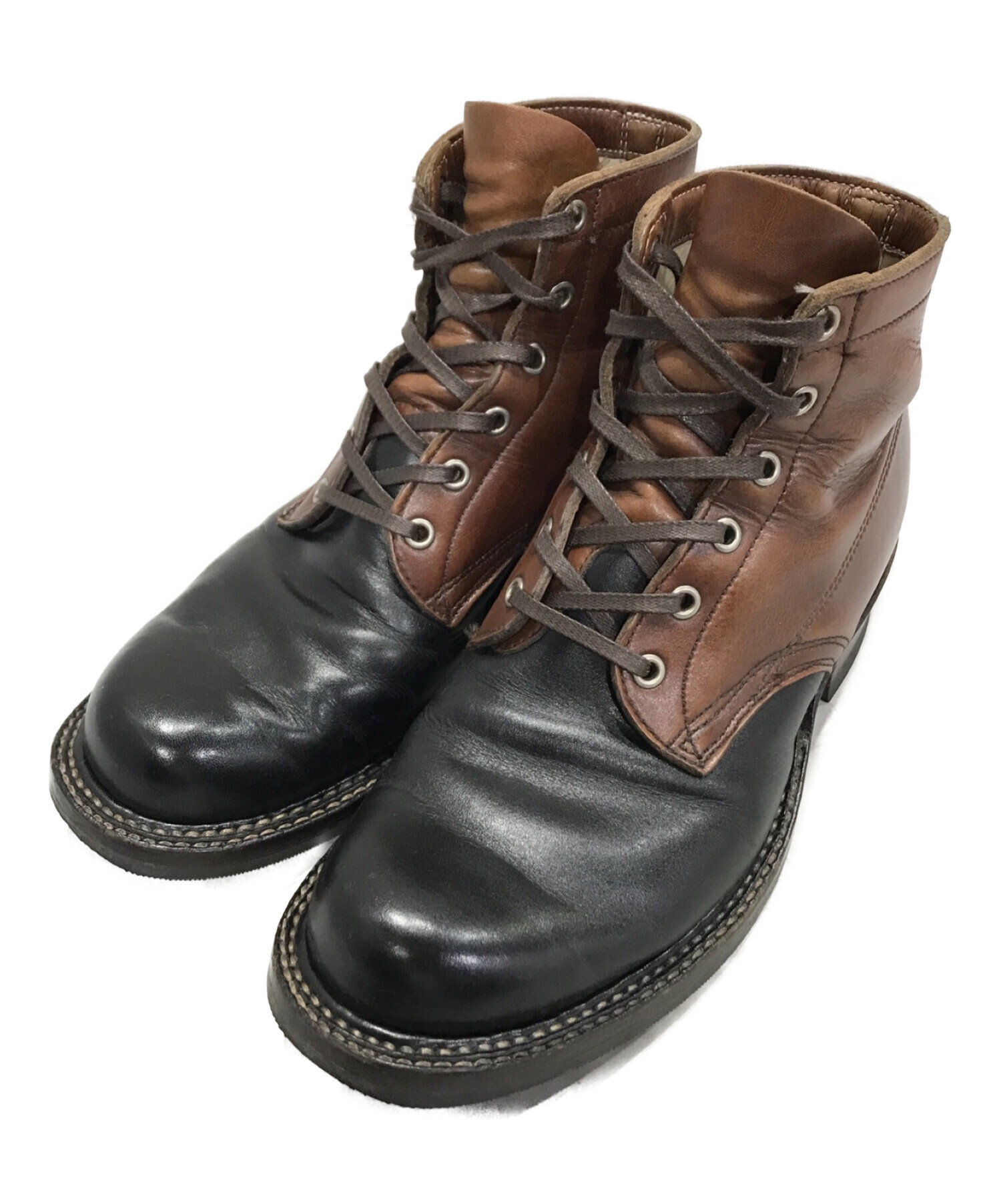 中古・古着通販】WHITE'S BOOTS (ホワイツブーツ) セミドレスブーツ ブラック×ブラウン サイズ:26.5㎝｜ブランド・古着通販  トレファク公式【TREFAC FASHION】スマホサイト