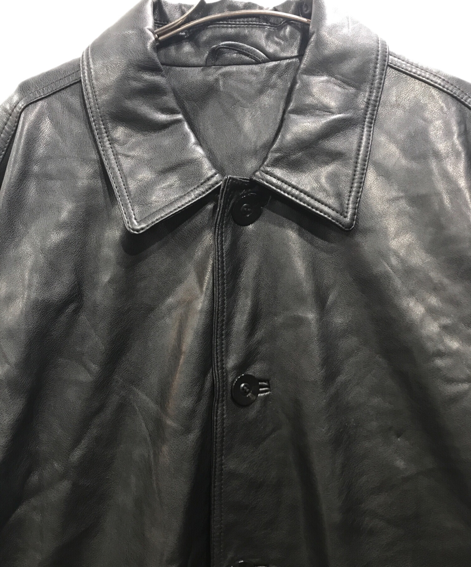 中古・古着通販】TODAYFUL (トゥデイフル) Leather Over Jacket エコレザーオーバージャケット ブラック  サイズ:M｜ブランド・古着通販 トレファク公式【TREFAC FASHION】スマホサイト