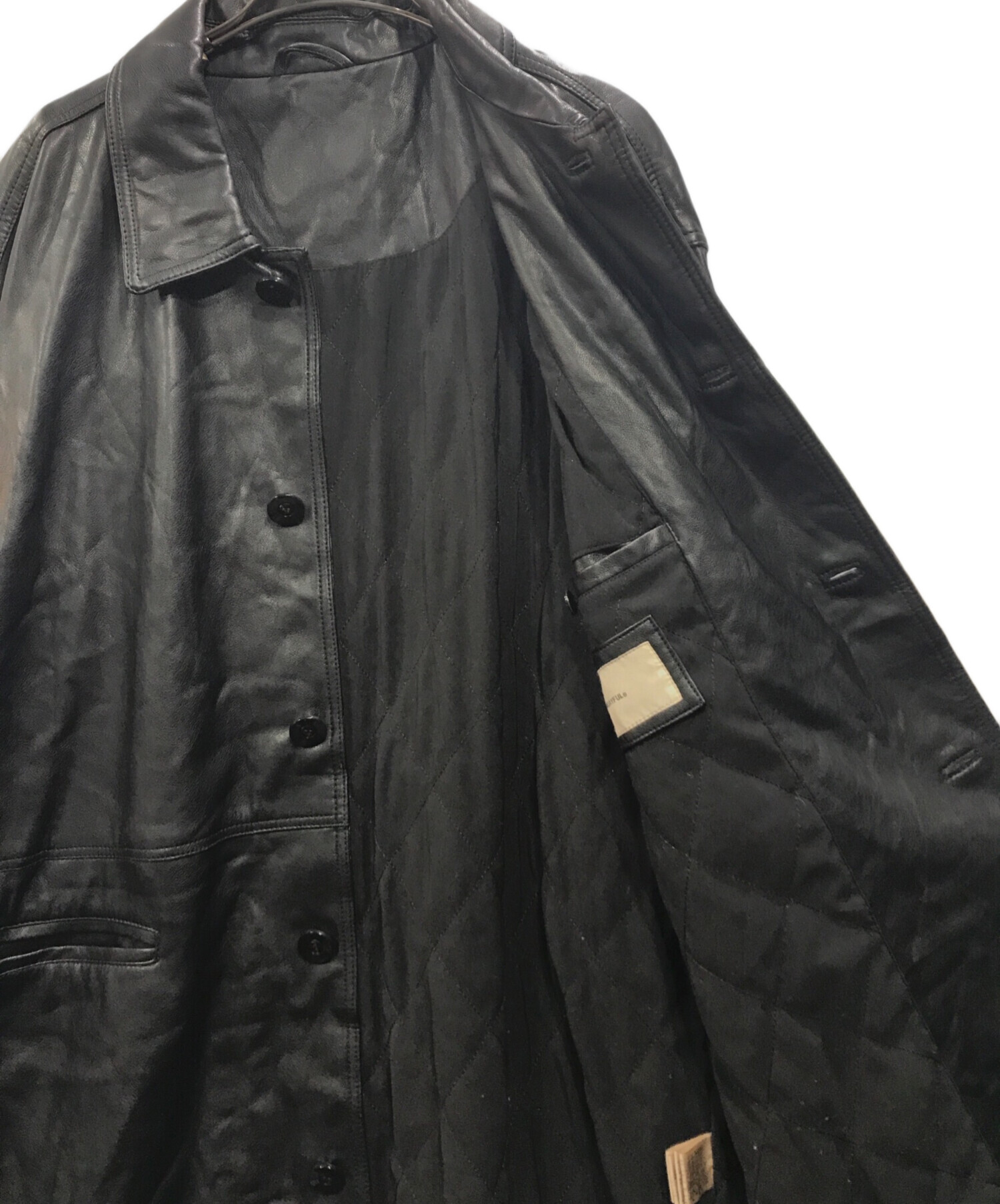 中古・古着通販】TODAYFUL (トゥデイフル) Leather Over Jacket エコレザーオーバージャケット ブラック  サイズ:M｜ブランド・古着通販 トレファク公式【TREFAC FASHION】スマホサイト