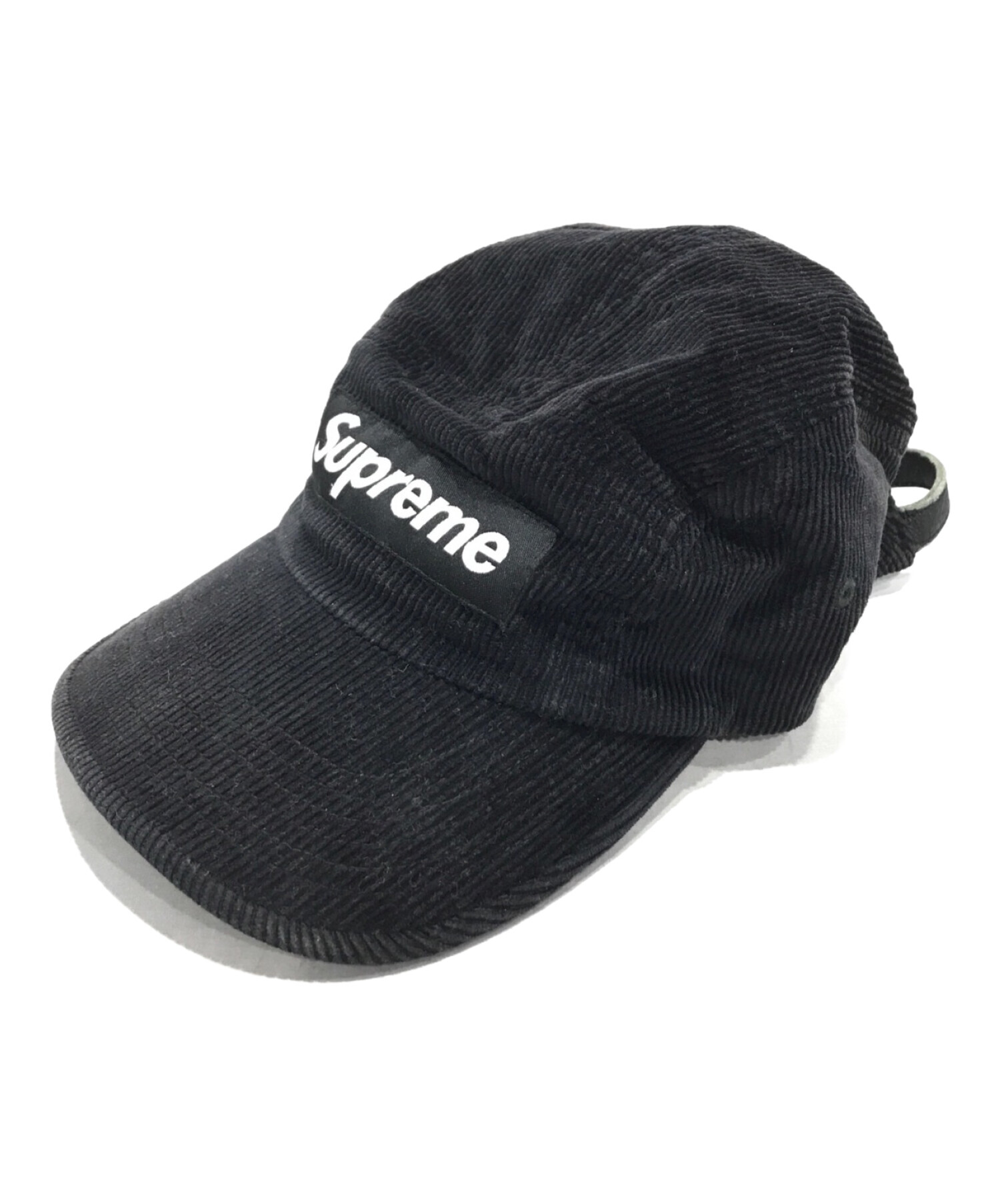 Supreme (シュプリーム) LORO PIANA (ロロピアーナ) 22AW Loro Piana Corduroy Camp Cap キャップ  ブラック