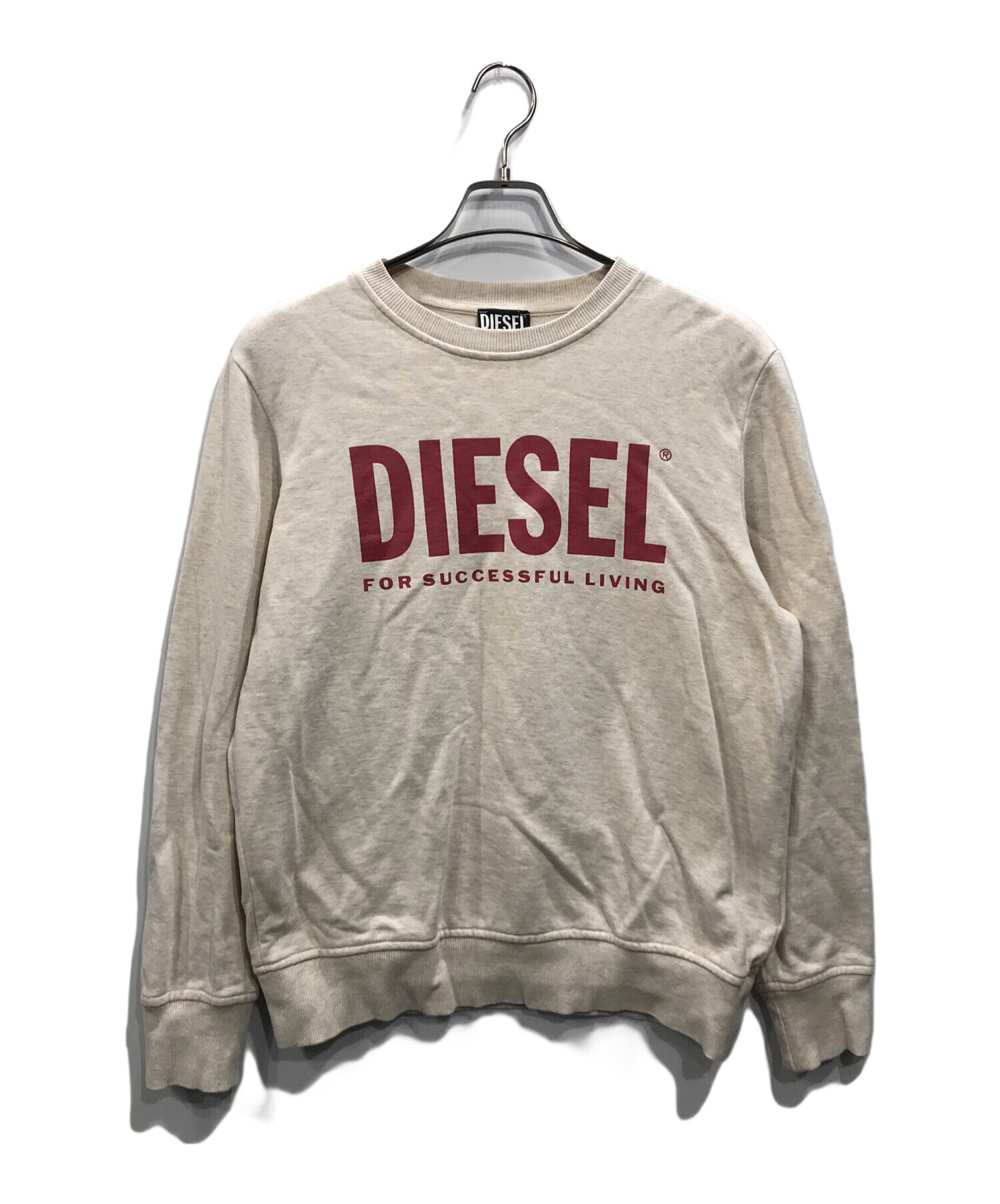 中古・古着通販】DIESEL (ディーゼル) ロゴスウェット ベージュ サイズ:S｜ブランド・古着通販 トレファク公式【TREFAC  FASHION】スマホサイト