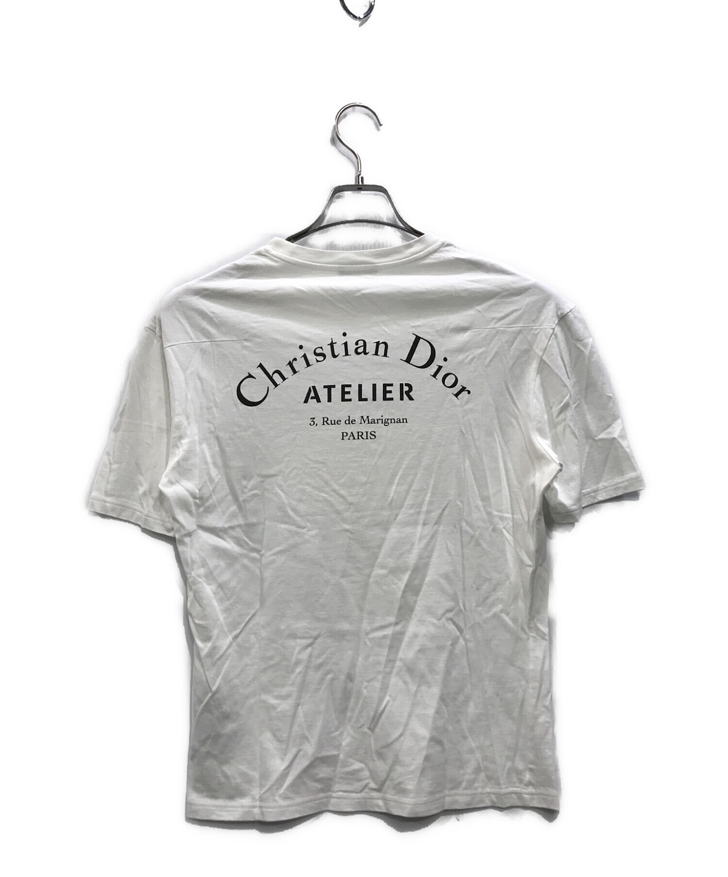 Christian Dior (クリスチャン ディオール) ATELIER LOGO TEE アトリエロゴTシャツ ホワイト サイズ:XXS