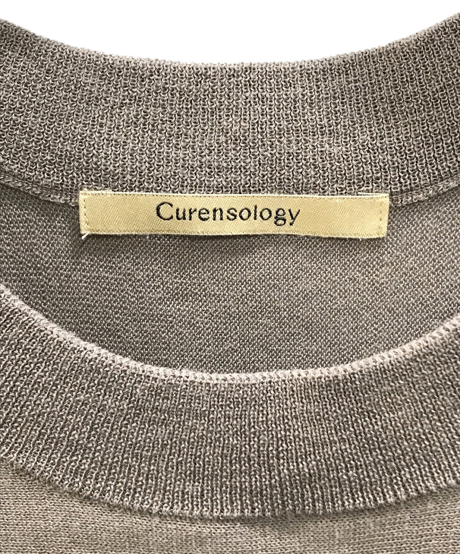 中古・古着通販】Curensology (カレンソロジー) ニットフレアトップス ブラウン サイズ:F｜ブランド・古着通販  トレファク公式【TREFAC FASHION】スマホサイト