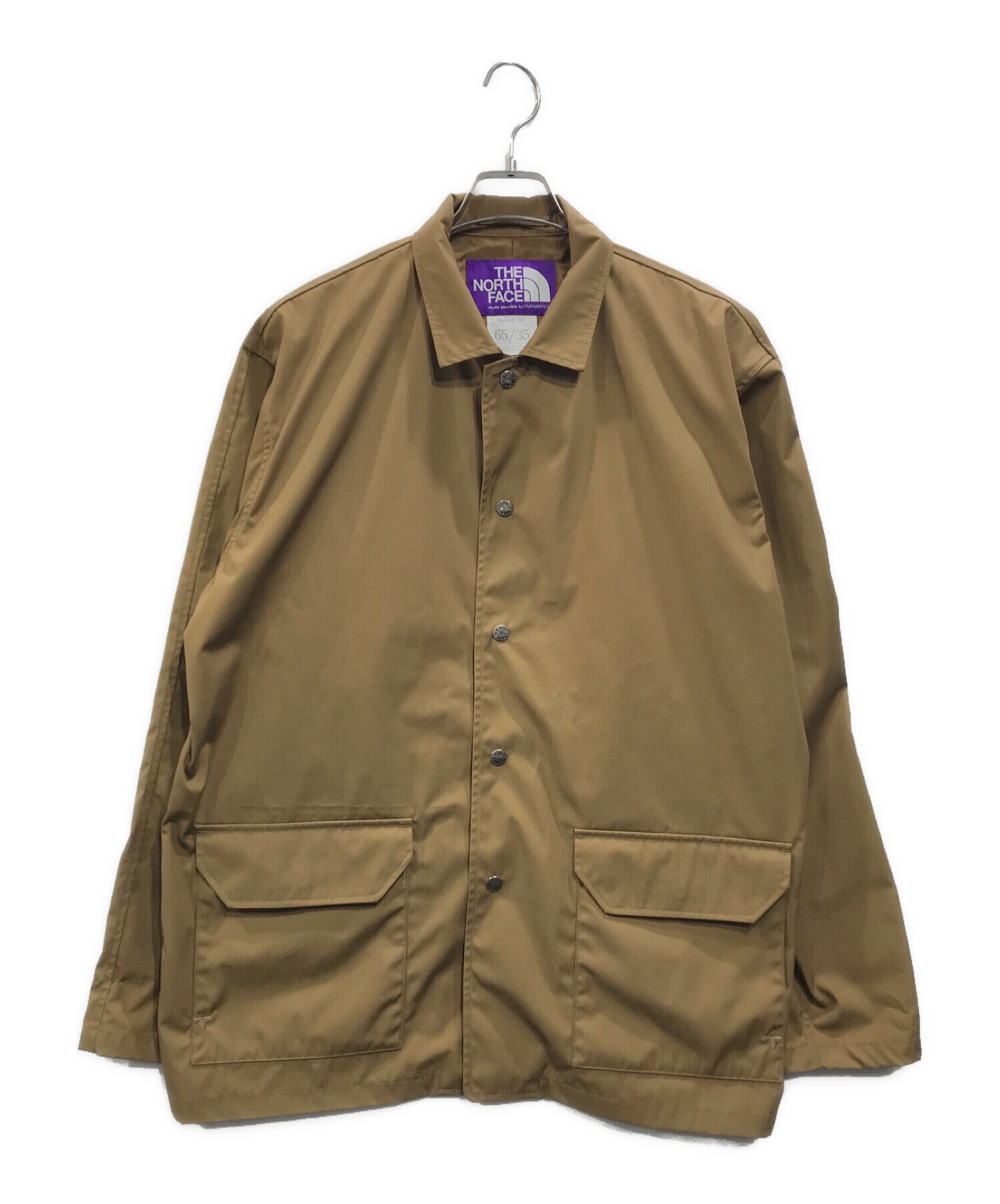 THE NORTHFACE PURPLELABEL (ザ・ノースフェイス パープルレーベル) Midweight 65/35 Hopper Field  Cardigan ホッパーフィールドカーディガン ブラウン サイズ:XL