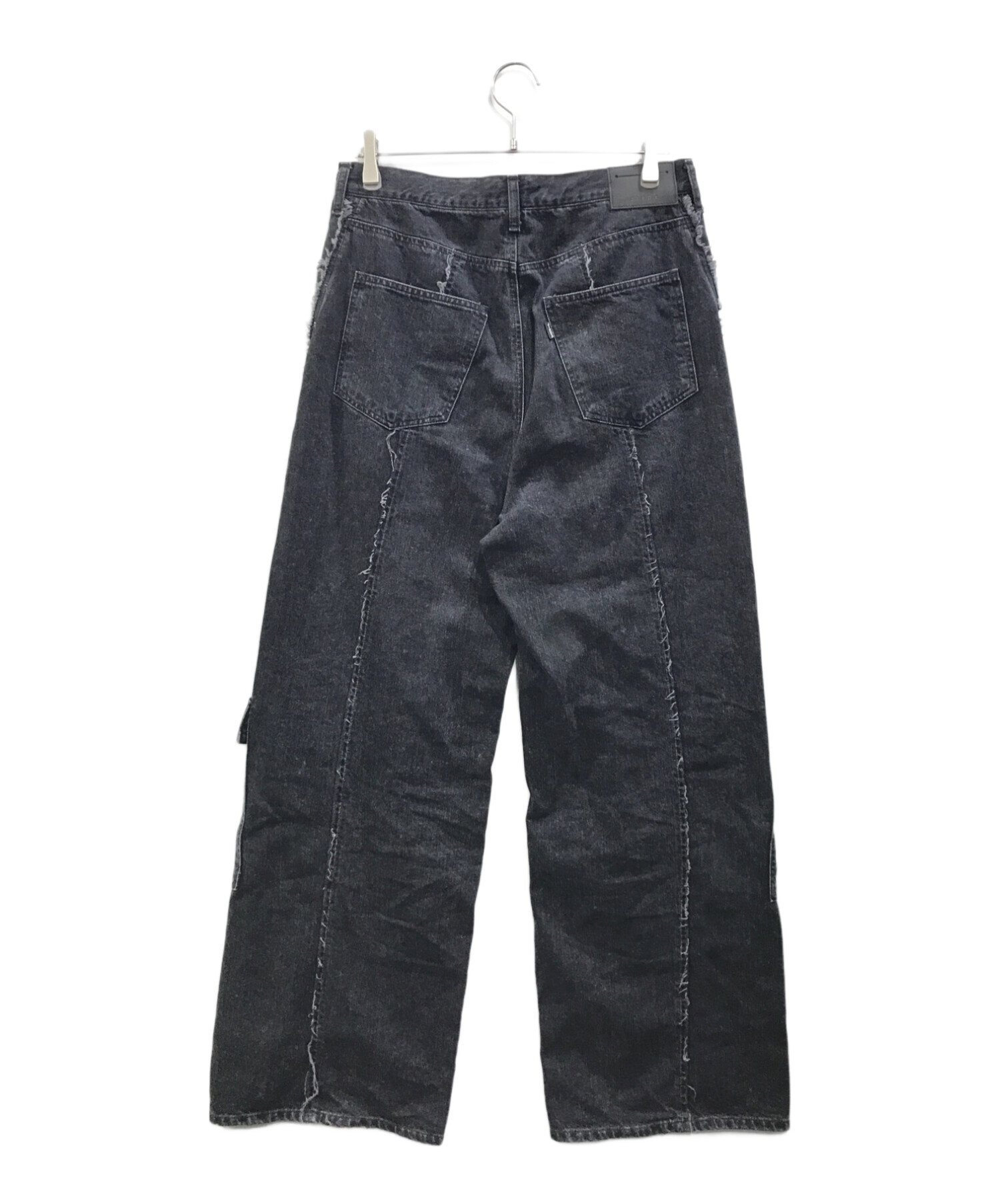 jieda (ジエダ) SWITCHING CARGO DENIM PANTS デニムパンツ ブラック サイズ:2