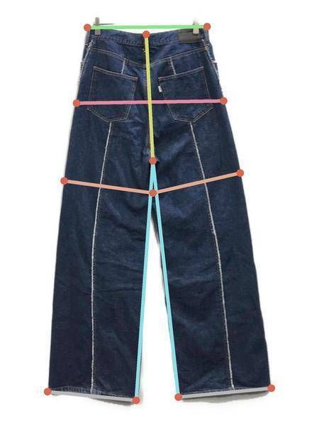 【中古・古着通販】jieda (ジエダ) USED LOOSE FIT JEANS(ユーズドルーズフィットジーンズ)デニムパンツ ブルー  サイズ:2｜ブランド・古着通販 トレファク公式【TREFAC FASHION】スマホサイト