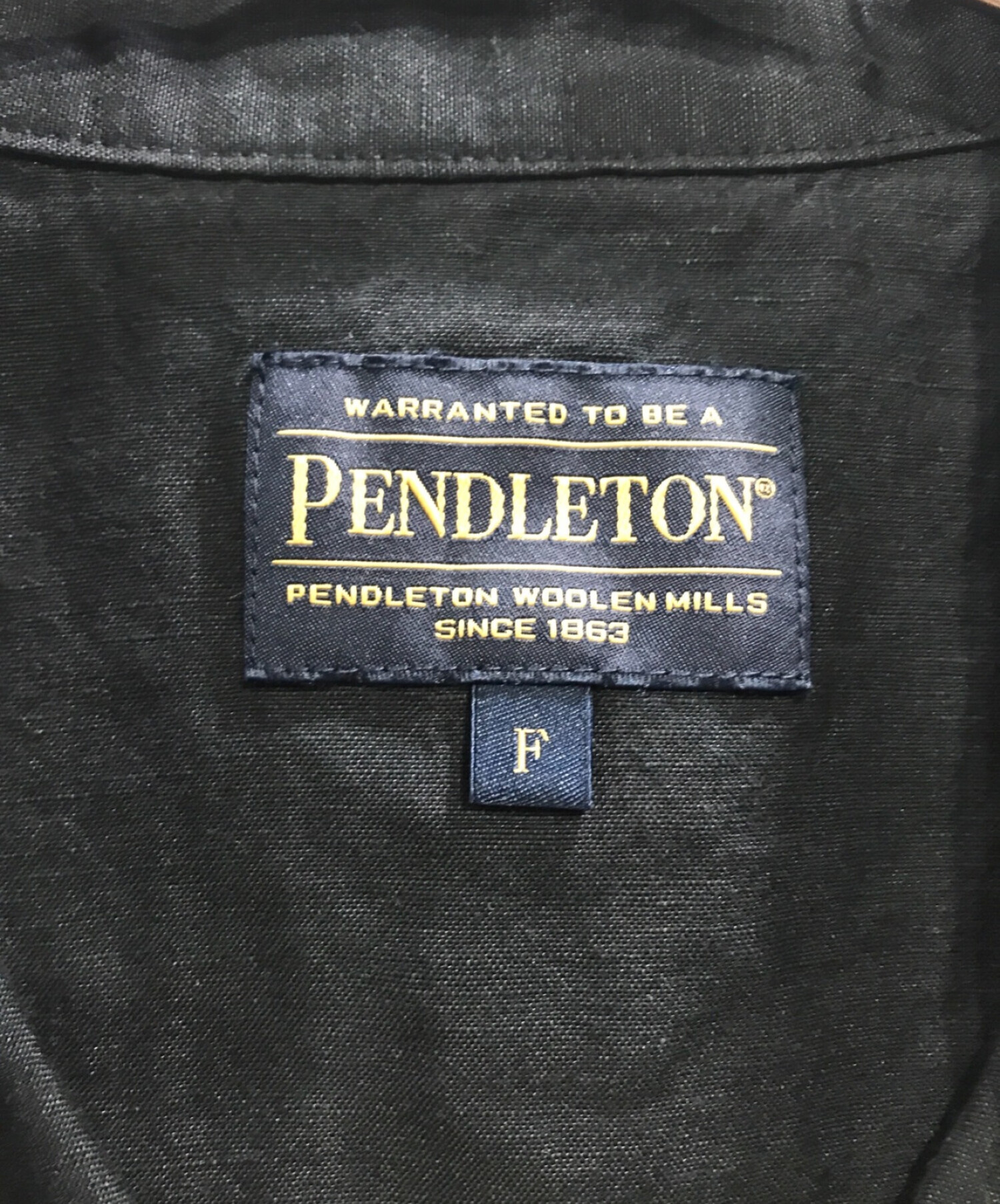 中古・古着通販】PENDLETON (ペンドルトン) JOURNAL STANDARD relume (ジャーナルスタンダード レリューム) 24SS  別注RELUME SH OP コットンリネンワンピース ブラック サイズ:F｜ブランド・古着通販 トレファク公式【TREFAC  FASHION】スマホサイト