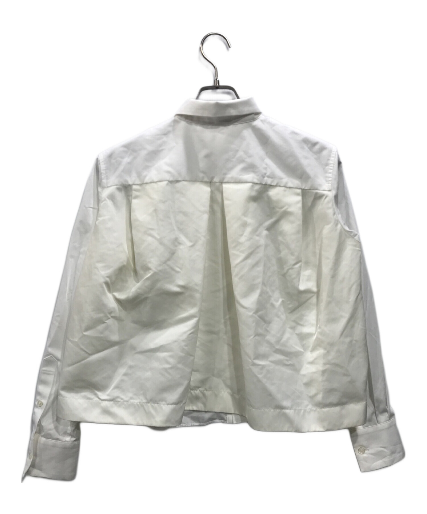 中古・古着通販】sacai (サカイ) Cotton Poplin x Nylon Twill Shirt ホワイト サイズ:1｜ブランド・古着通販  トレファク公式【TREFAC FASHION】スマホサイト