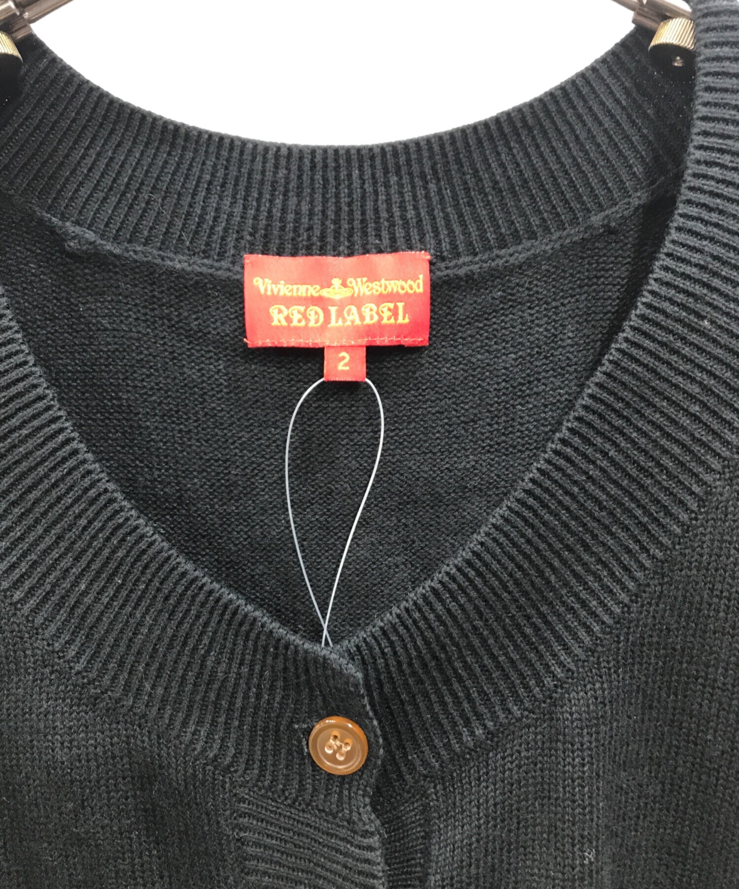 中古・古着通販】Vivienne Westwood RED LABEL (ヴィヴィアンウエストウッドレッドレーベル) ニットカーディガン ブラック  サイズ:2 未使用品｜ブランド・古着通販 トレファク公式【TREFAC FASHION】スマホサイト