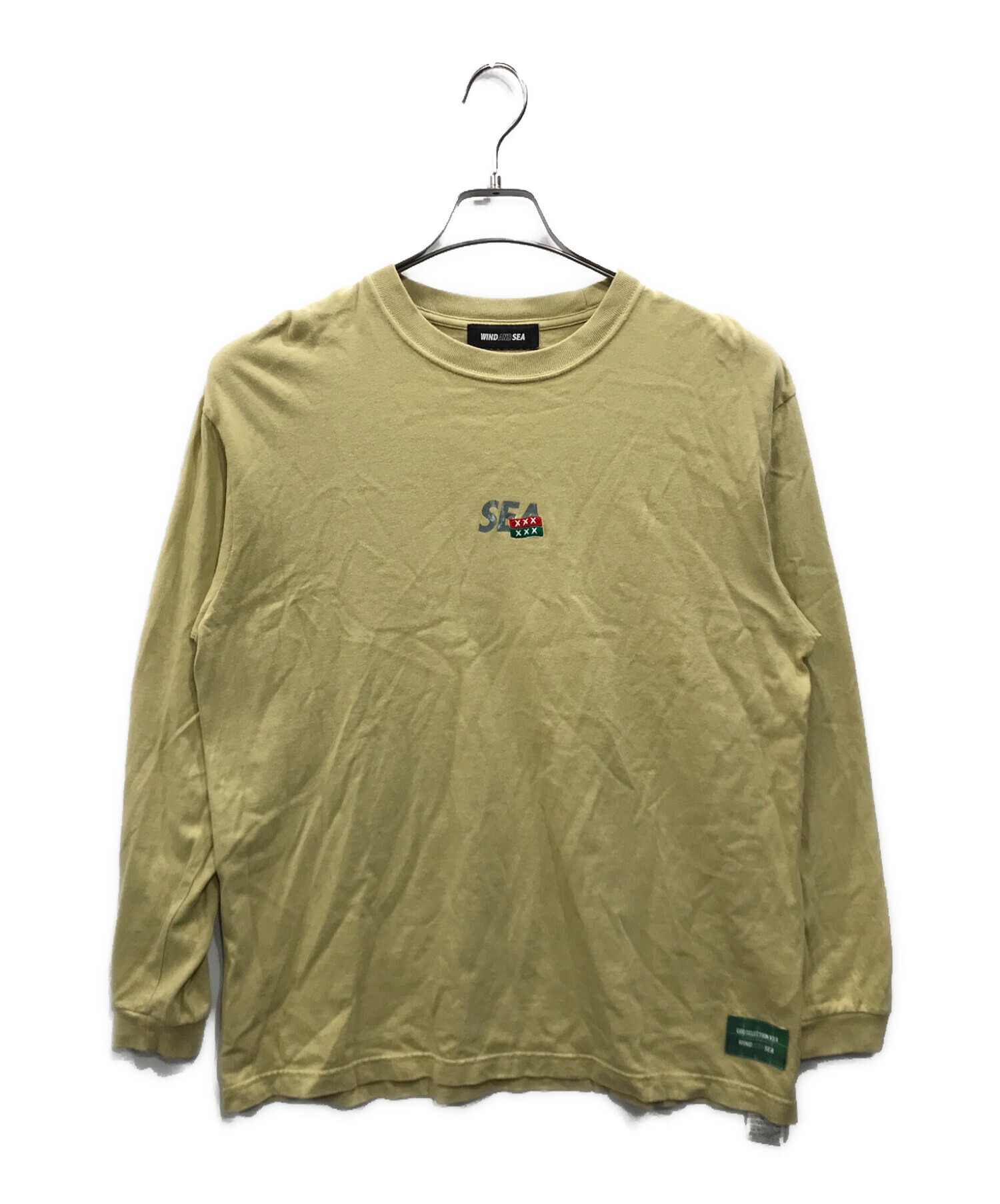 中古・古着通販】WIND AND SEA (ウィンダンシー) GOD SELECTION XXX (ゴッドセレクショントリプルエックス) コラボ L/S  TEE ベージュ サイズ:M｜ブランド・古着通販 トレファク公式【TREFAC FASHION】スマホサイト