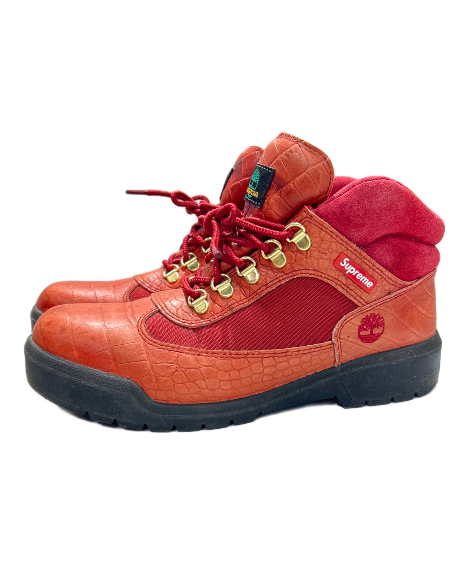 Supreme (シュプリーム) Timberland (ティンバーランド) field boot レッド サイズ:26.5