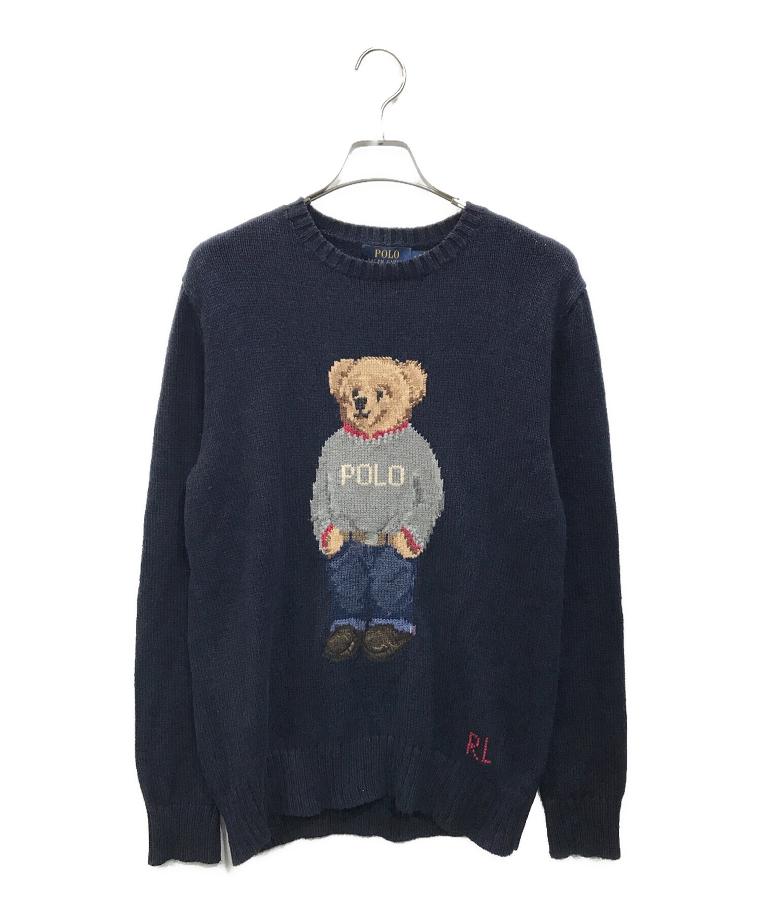 中古・古着通販】POLO RALPH LAUREN (ポロ・ラルフローレン) ポロベアニット ネイビー サイズ:Ｓ｜ブランド・古着通販  トレファク公式【TREFAC FASHION】スマホサイト