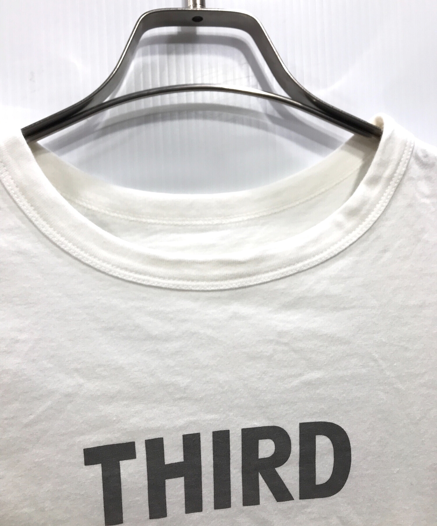 THIRD MAGAZINE (サードマガジン) ロゴTシャツ ホワイト サイズ:９