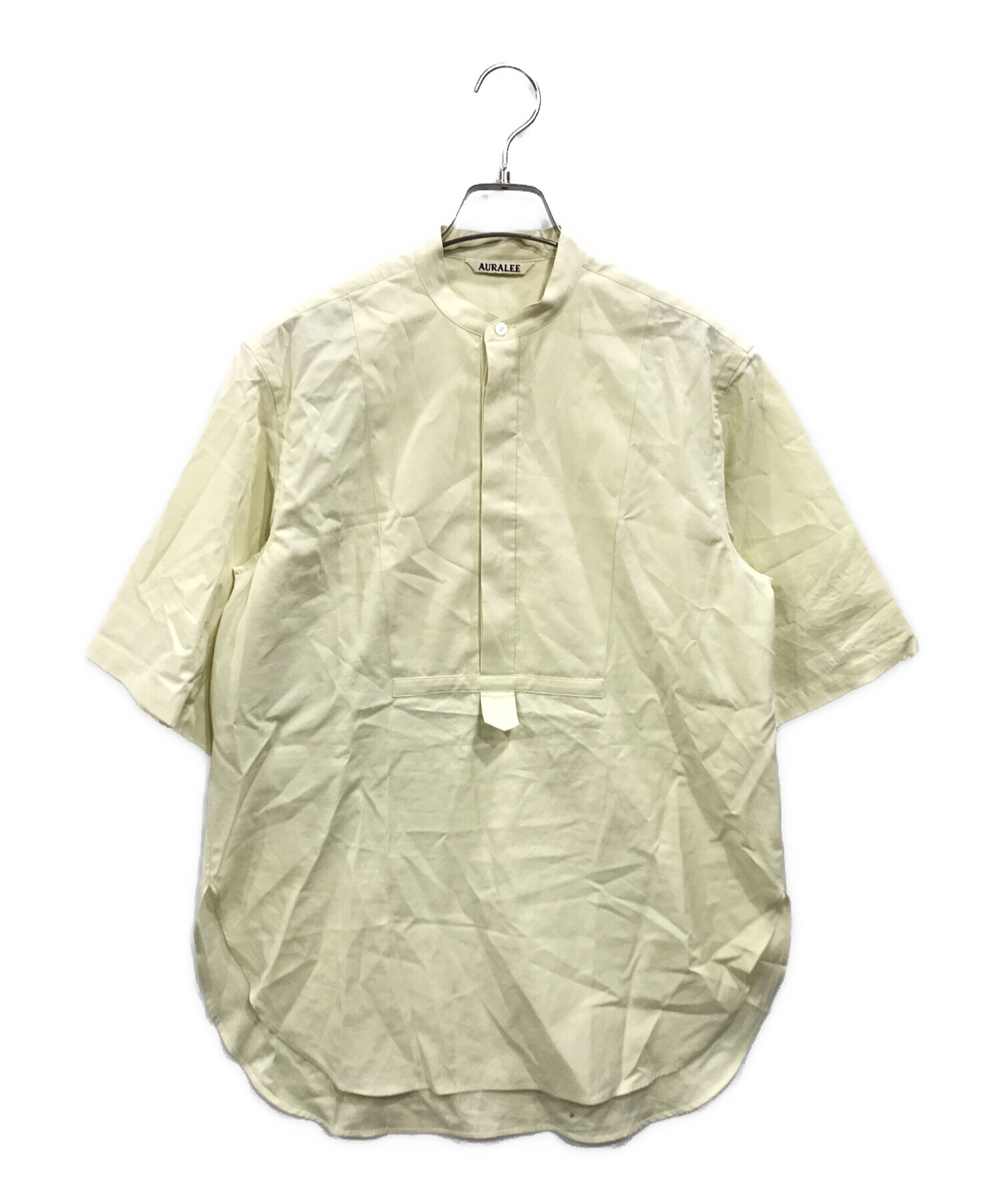 中古・古着通販】AURALEE (オーラリー) WASHED FINX TWILL HALF SLEEVED P/O SHIRT  アイボリー｜ブランド・古着通販 トレファク公式【TREFAC FASHION】スマホサイト