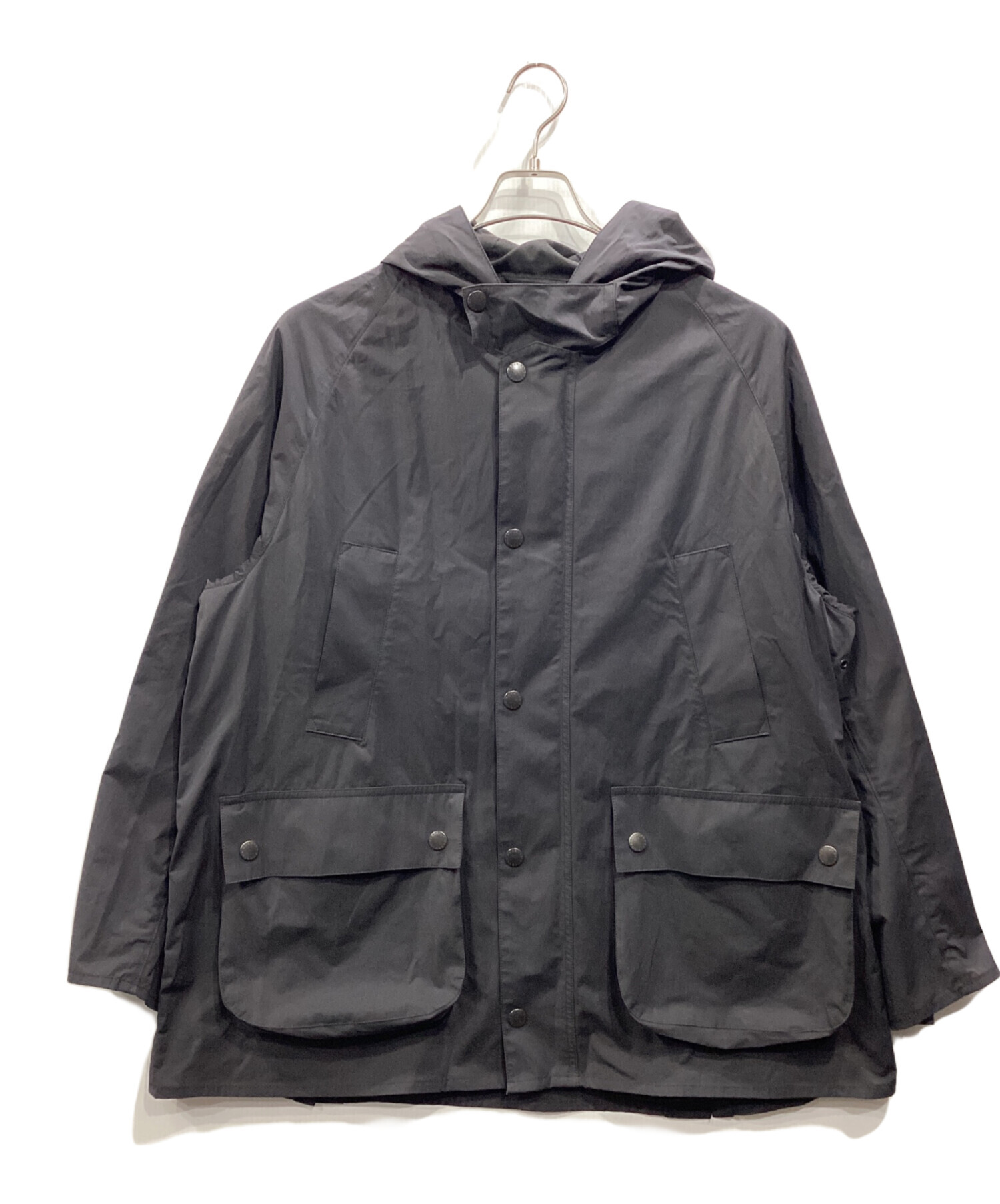 Barbour (バブアー) UNITED ARROWS (ユナイテッドアローズ) 別注 オーバーサイズ フード ジャケット ブラック サイズ:40