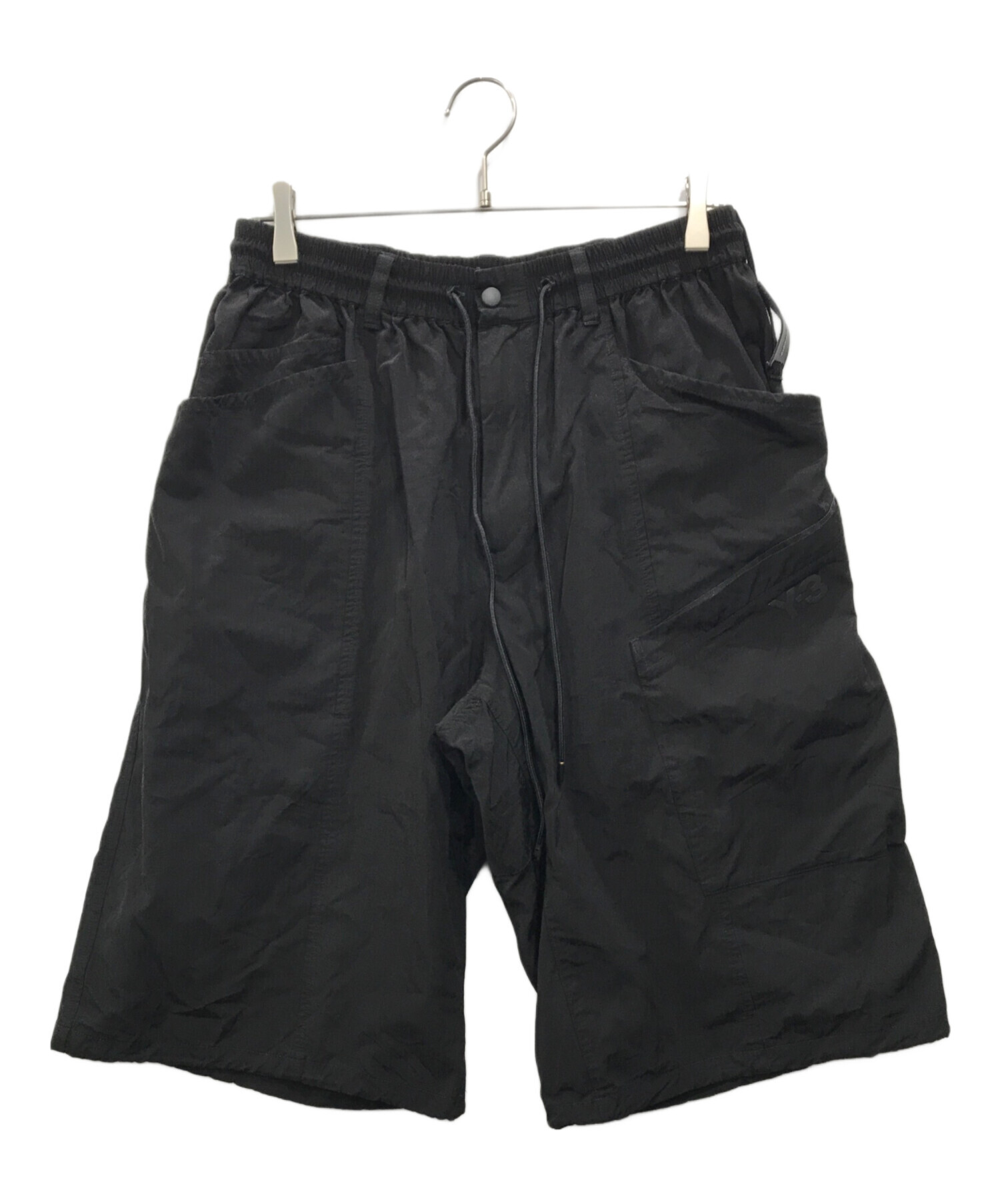 Y-3 (ワイスリー) M CLASSIC LIGHT RIPSTOP UTILITY SHORTS ブラック サイズ:Ｍ