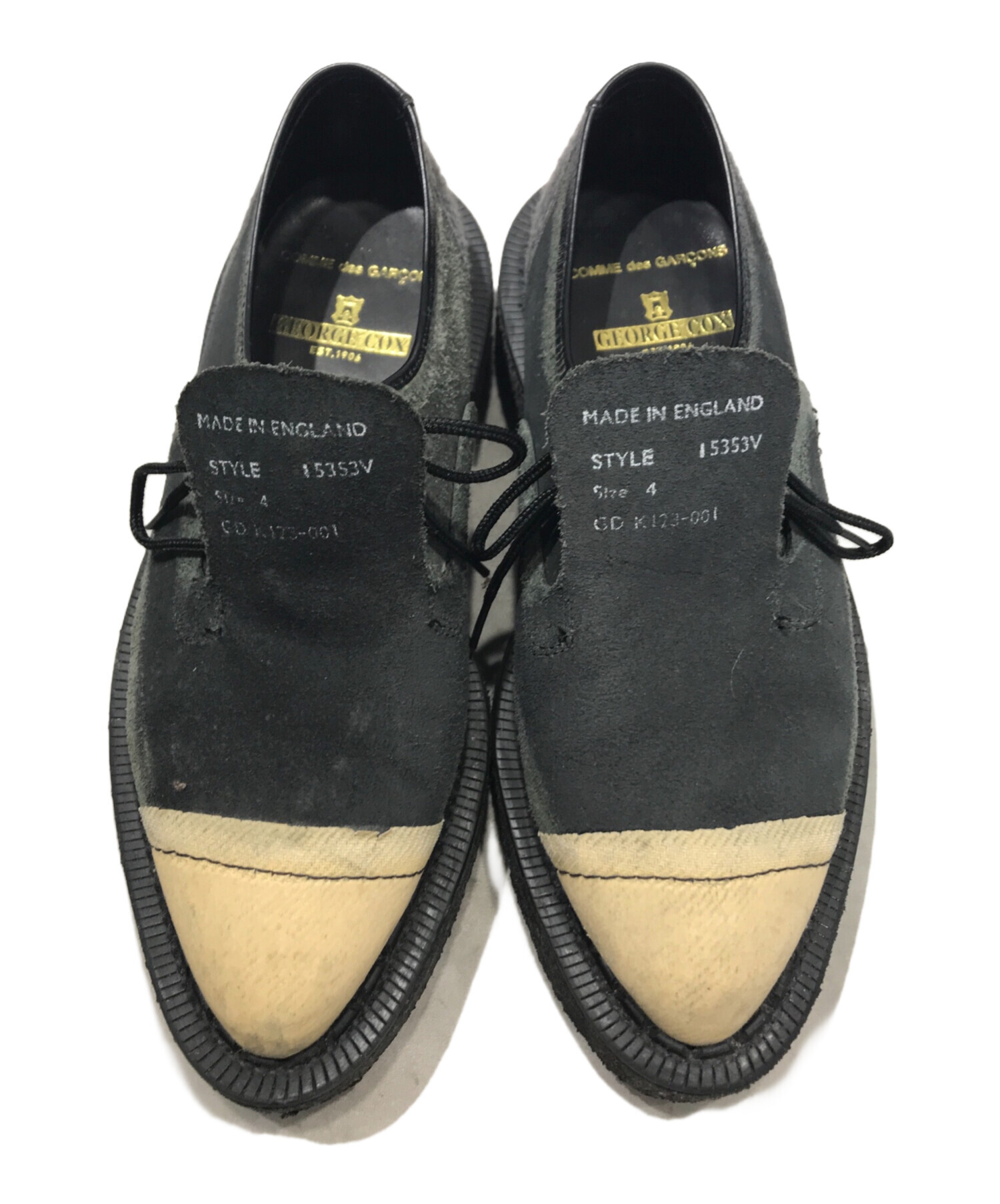 中古・古着通販】COMME des GARCONS (コムデギャルソン) GEORGE COX (ジョージコックス) シューズ グレー  サイズ:4｜ブランド・古着通販 トレファク公式【TREFAC FASHION】スマホサイト