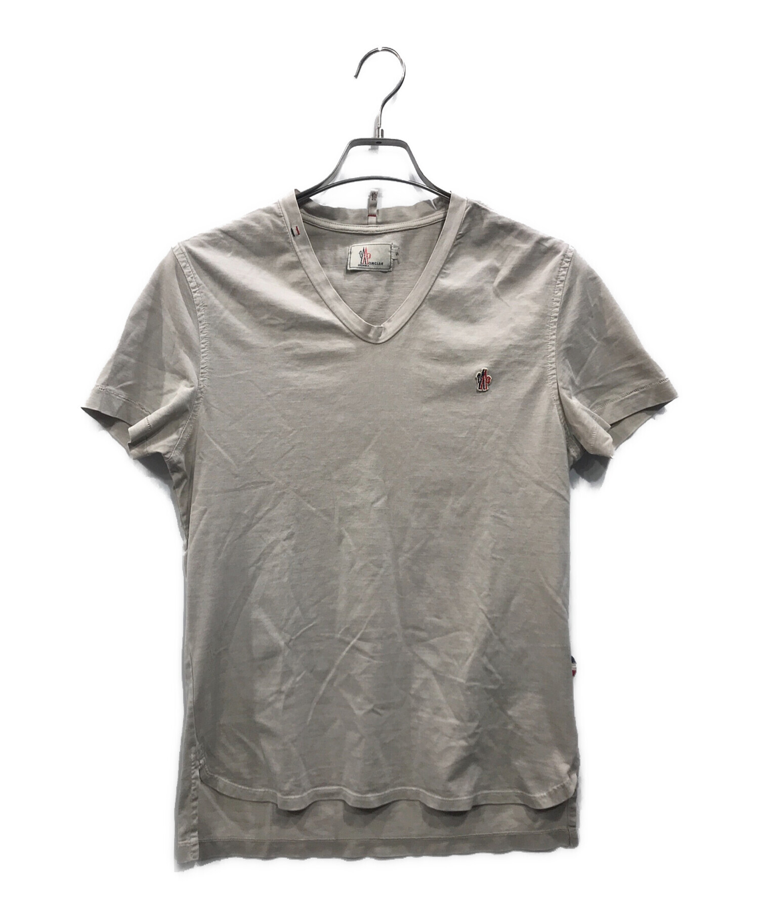 中古・古着通販】MONCLER GRENOBLE (モンクレール グルノーブル) MAGLIA SCOLLO A V ベージュ  サイズ:S｜ブランド・古着通販 トレファク公式【TREFAC FASHION】スマホサイト