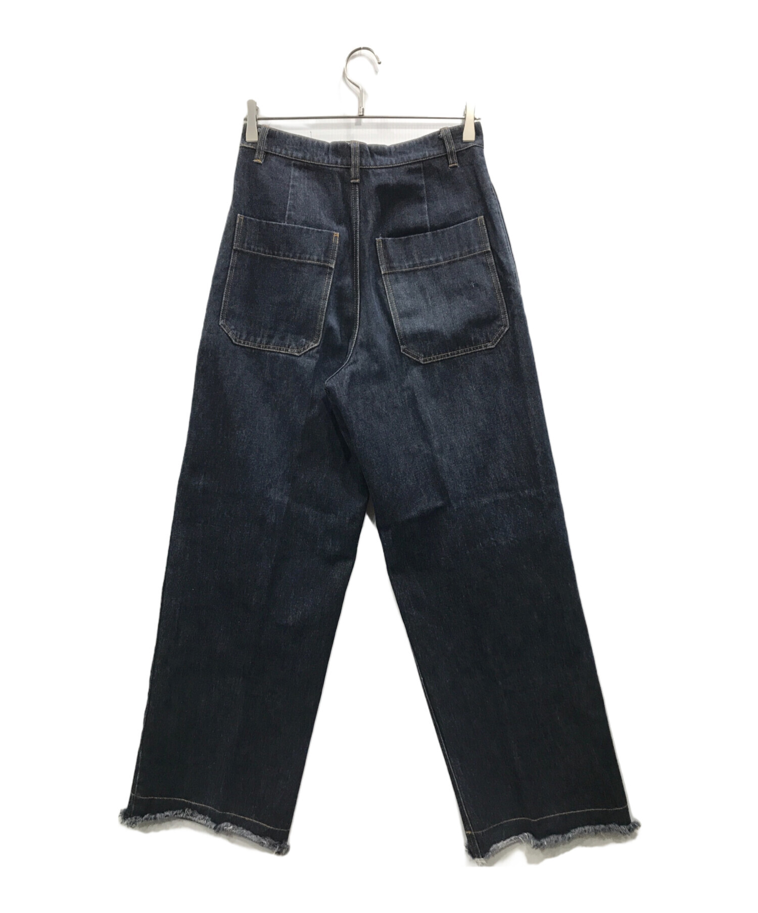 中古・古着通販】soerte (ソエルテ) Wide straight denim pants インディゴ サイズ:2｜ブランド・古着通販  トレファク公式【TREFAC FASHION】スマホサイト