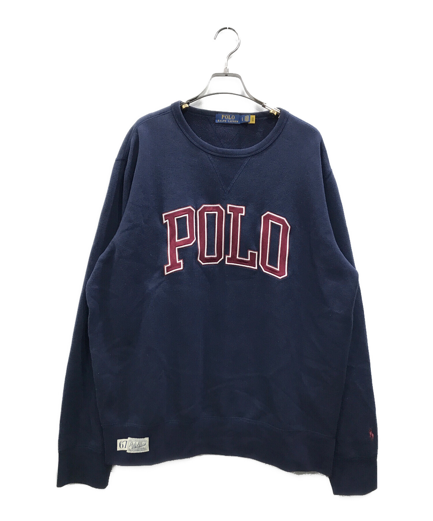 POLO RALPH LAUREN (ポロ・ラルフローレン) カレッジロゴスウェット ネイビー サイズ:L