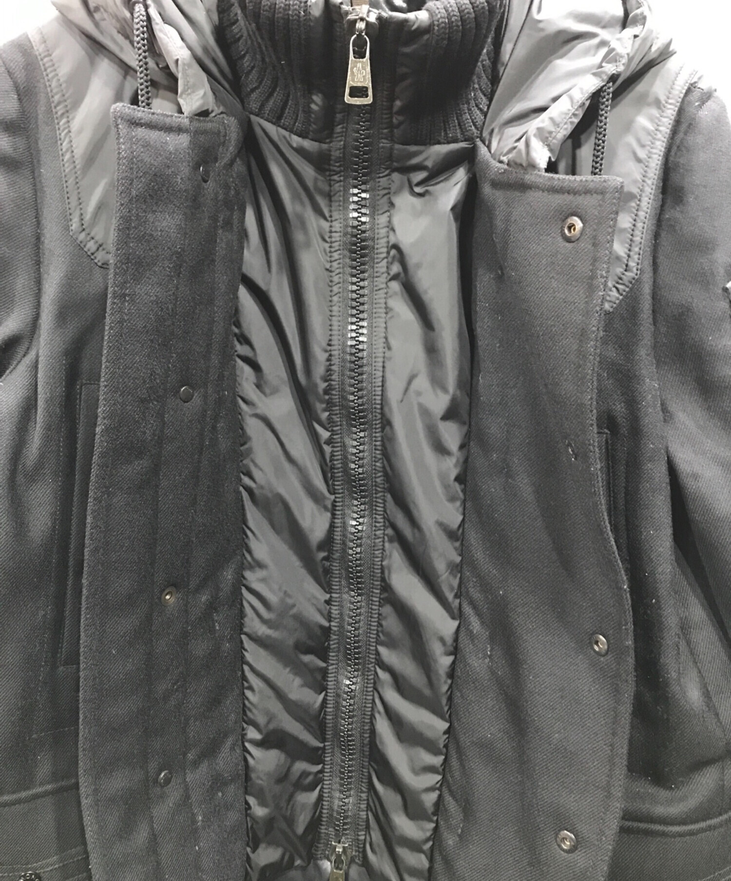 MONCLER (モンクレール) JEANダッフルダウンコート ブラック サイズ:3